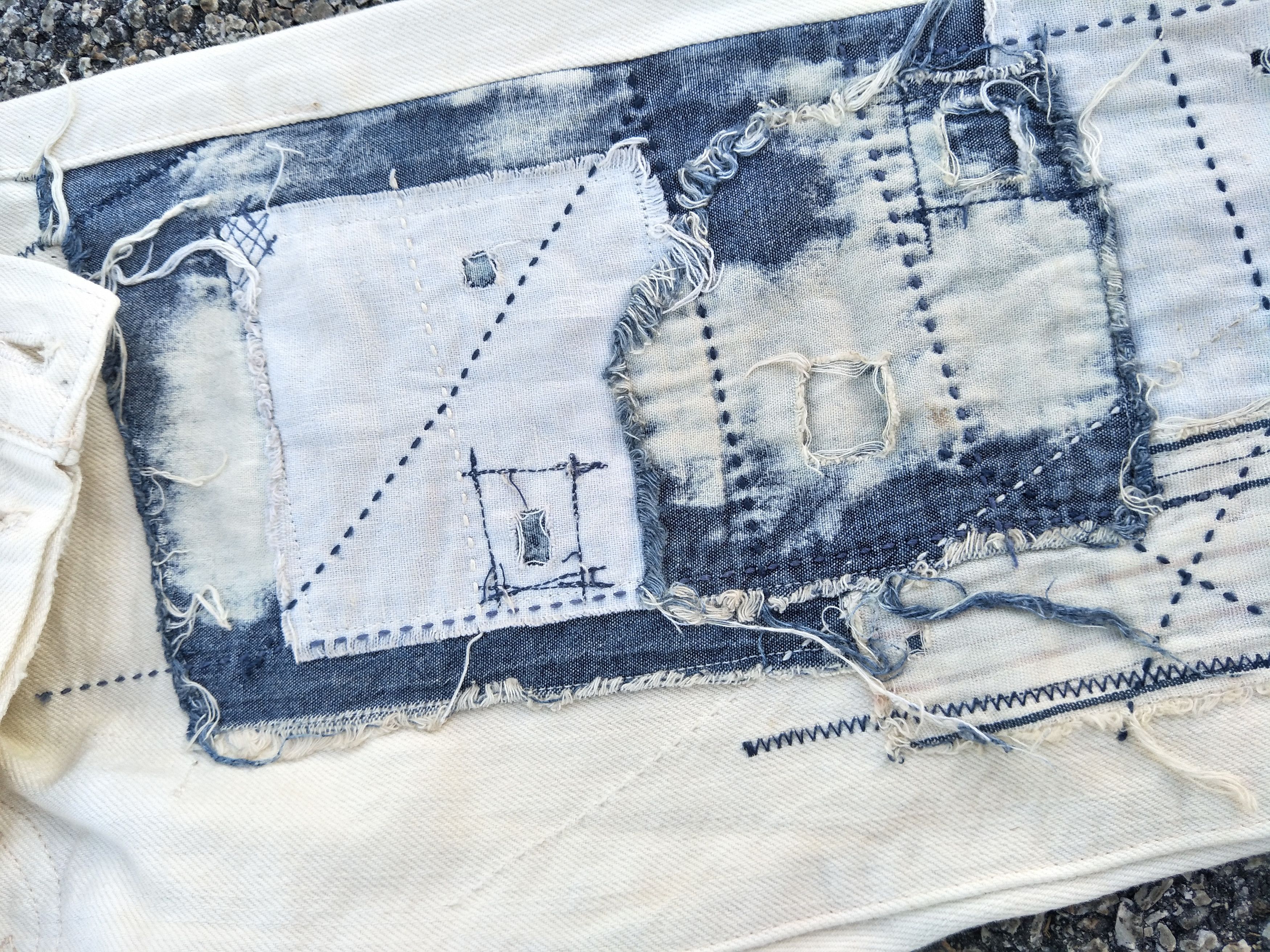 Denim & Supply Ralph Lauren Ralph Lauren Slim Fit Shashiko Boro Kapital Inspired Size US 29 - 5 Thumbnail