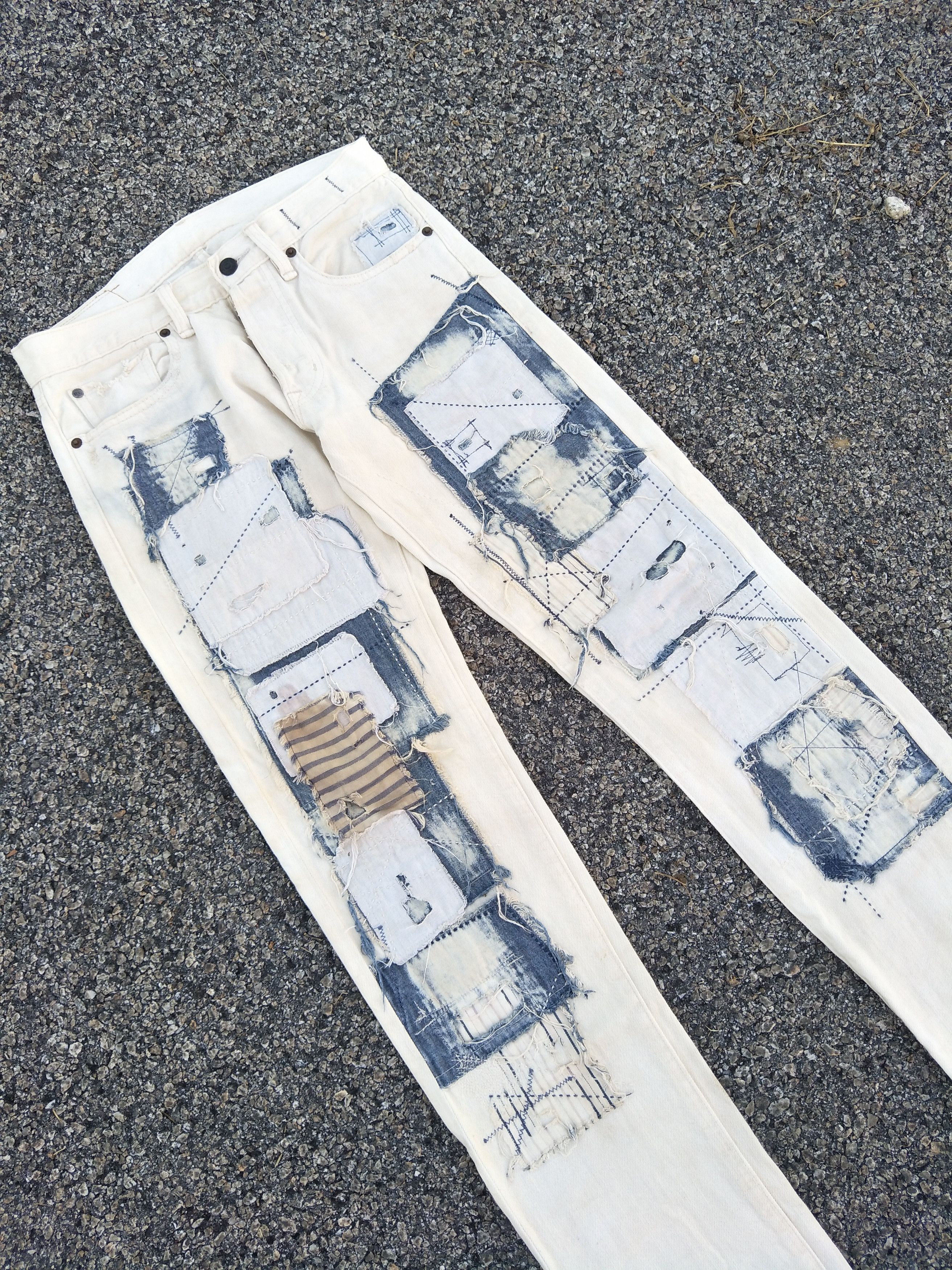 Denim & Supply Ralph Lauren Ralph Lauren Slim Fit Shashiko Boro Kapital Inspired Size US 29 - 1 Thumbnail