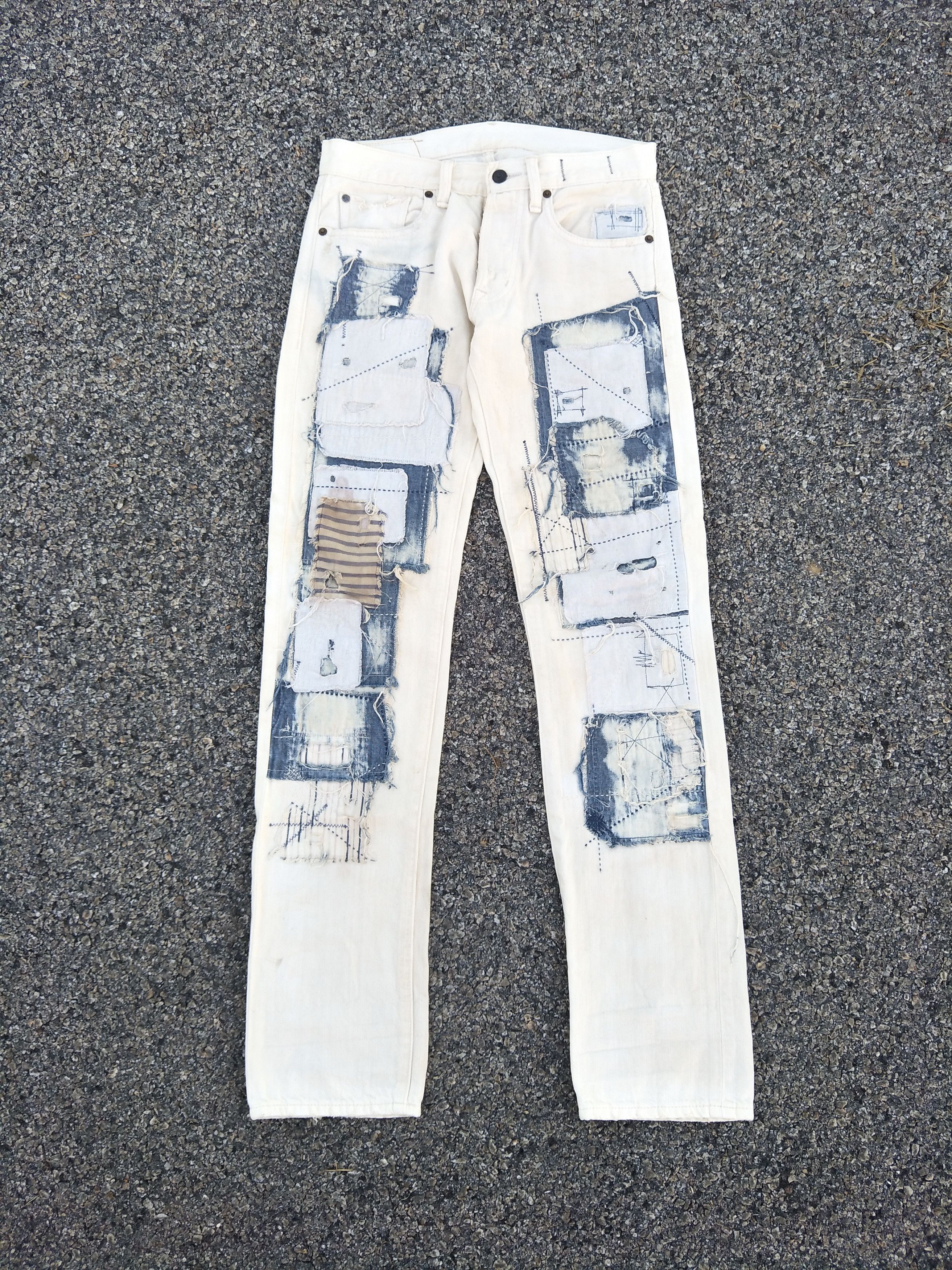 Denim & Supply Ralph Lauren Ralph Lauren Slim Fit Shashiko Boro Kapital Inspired Size US 29 - 2 Thumbnail