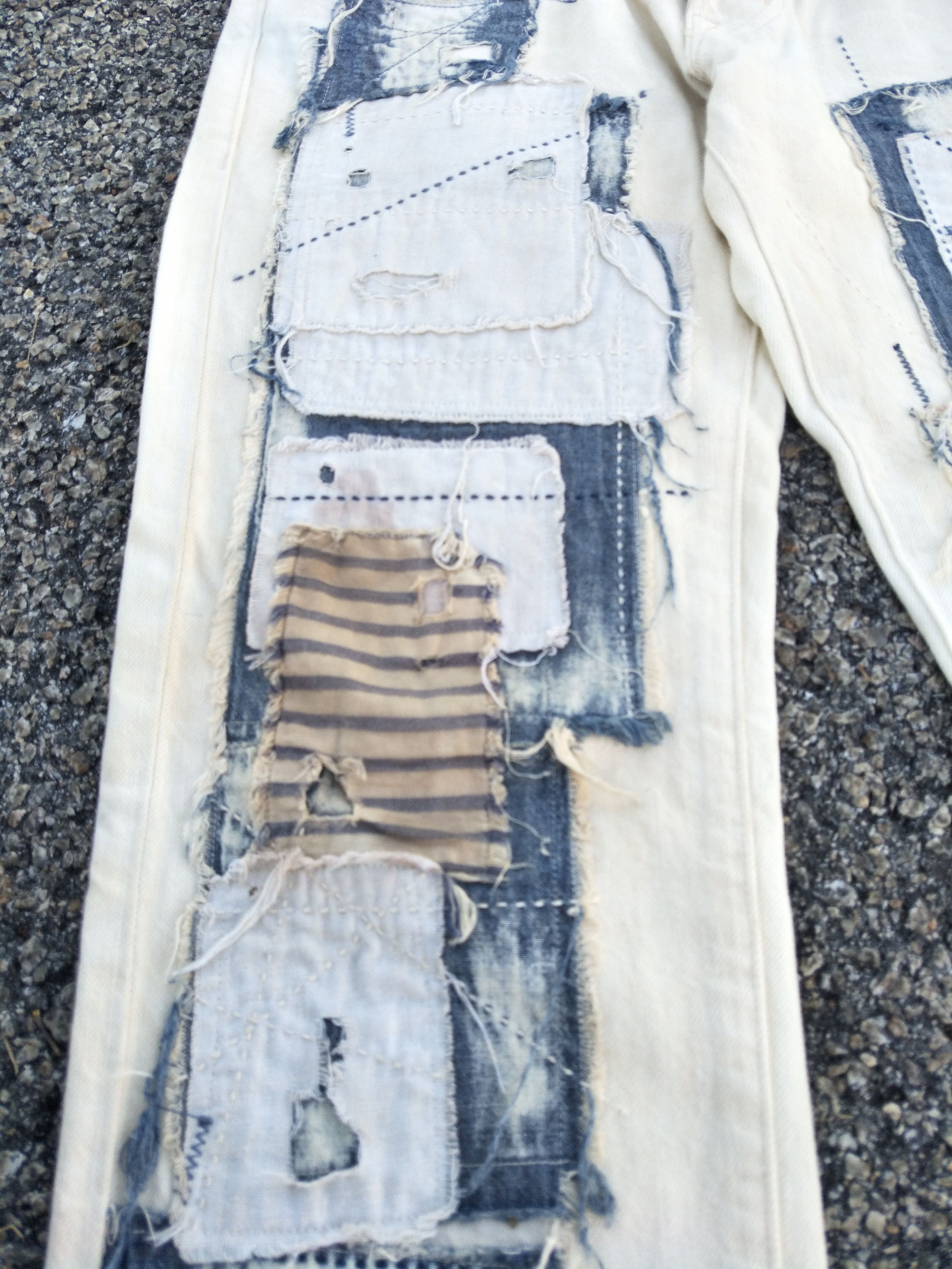 Denim & Supply Ralph Lauren Ralph Lauren Slim Fit Shashiko Boro Kapital Inspired Size US 29 - 12 Thumbnail