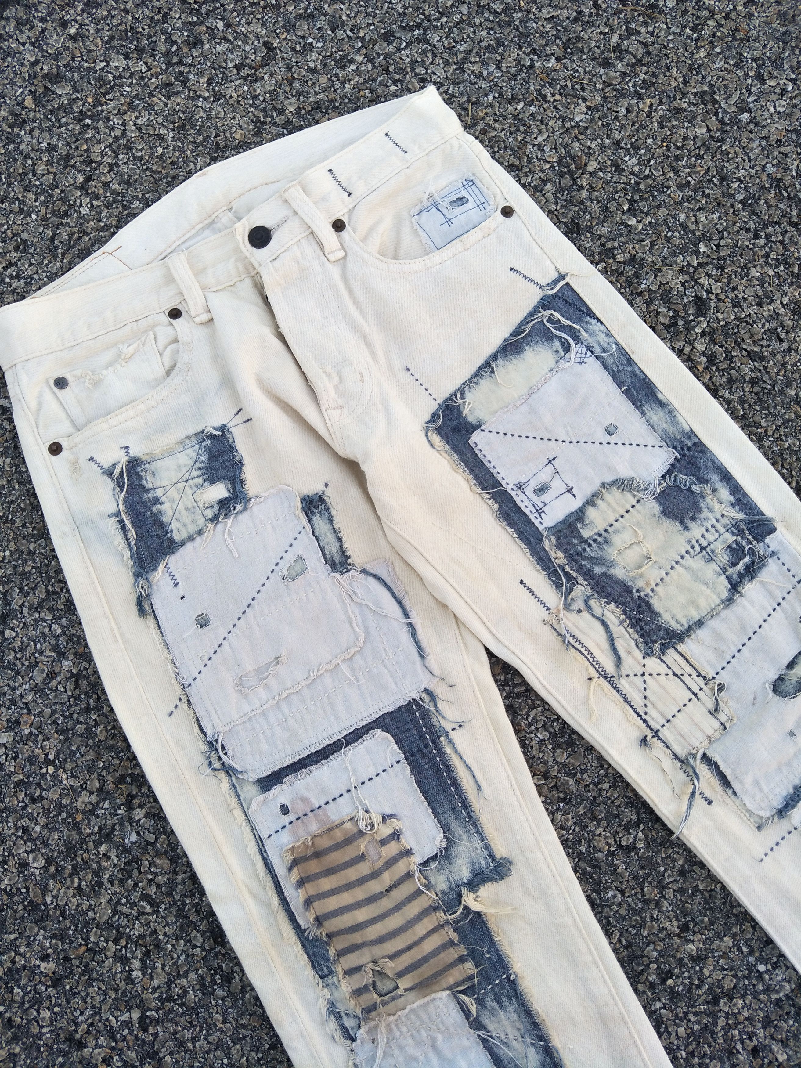 Denim & Supply Ralph Lauren Ralph Lauren Slim Fit Shashiko Boro Kapital Inspired Size US 29 - 3 Thumbnail