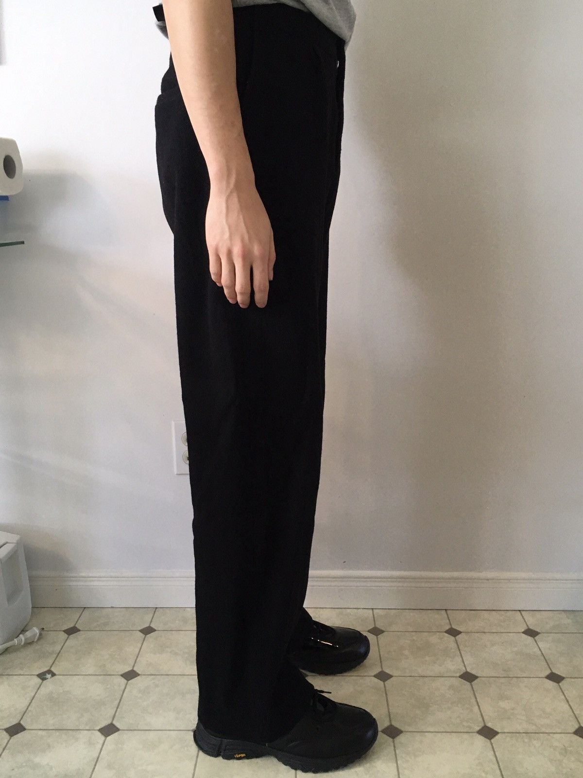 パンツ OUR LEGACY Borrowed Chino Black Melton Borrowed Chino