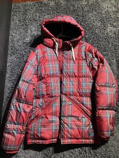 Abercrombie and fitch on sale red puffer jacket