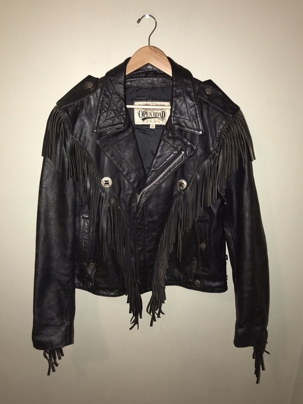 Vintage Vintage 80’s Open Rode Leather Riding Motorcycle Jacket | Grailed