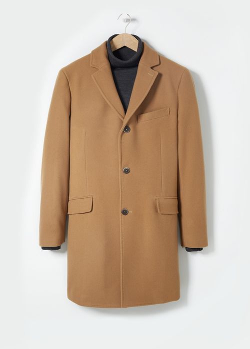 Ben sherman shop camel overcoat