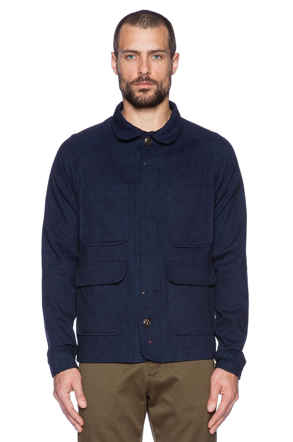 Apolis Apolis Wool Chore Coat Indigo Size L Grailed