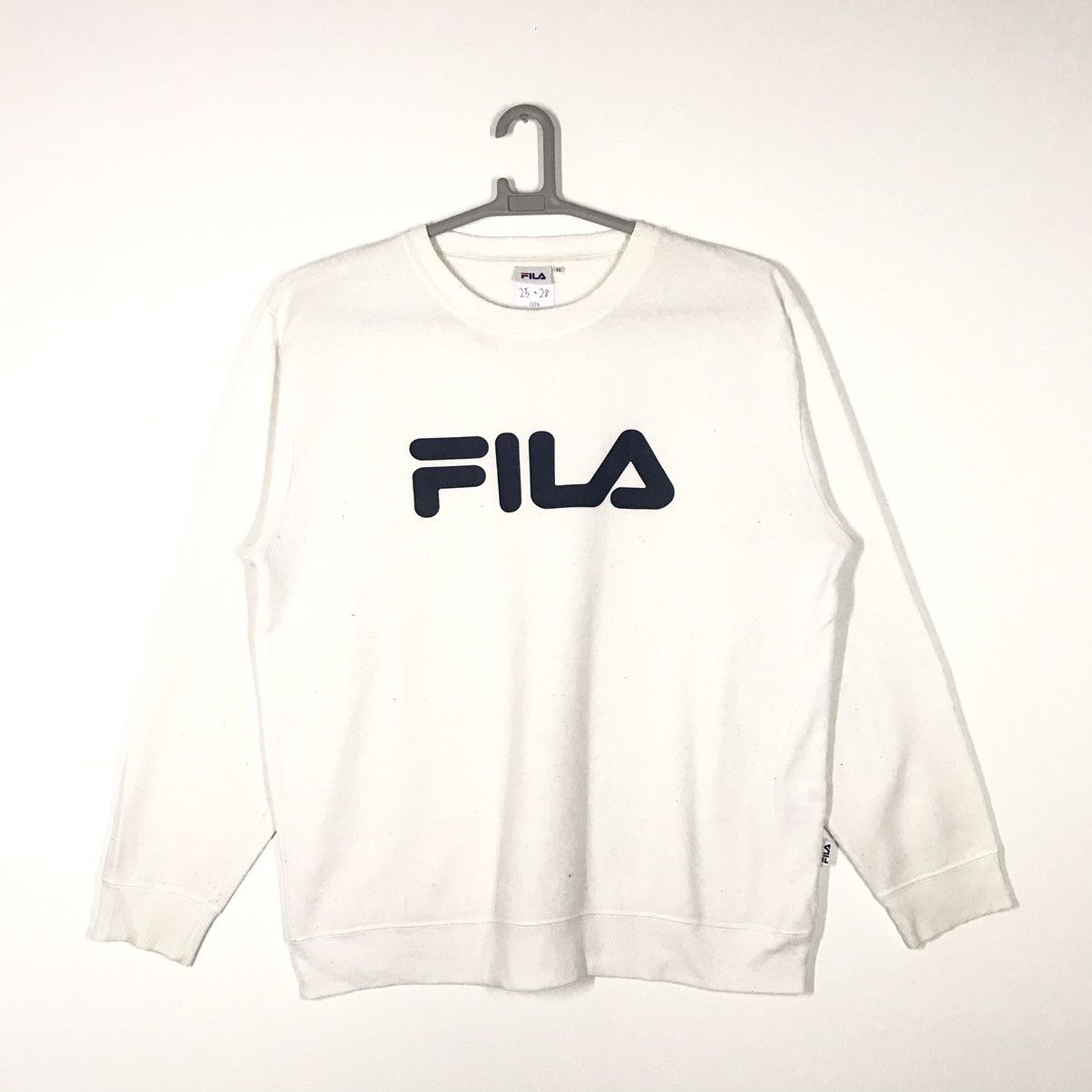 Vintage 90s Fila Spell Out Big Logo Sweatshirt Pull Over