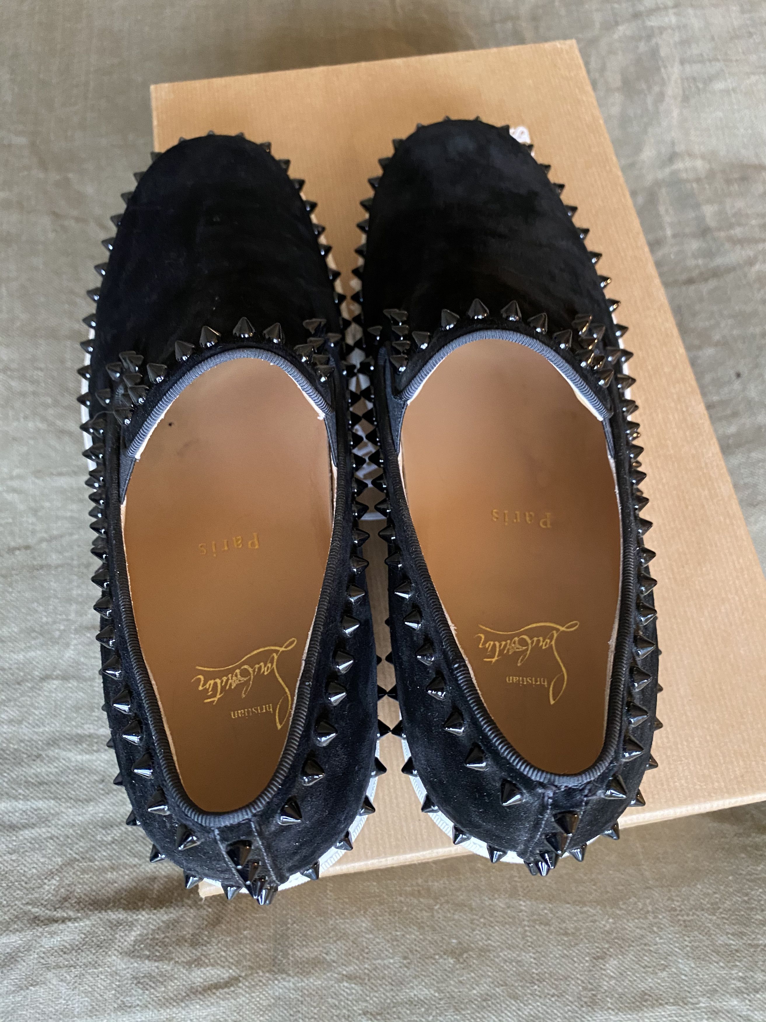 Christian Louboutin Pik Boat Veou Velour Size US 9 / EU 42 - 3 Thumbnail