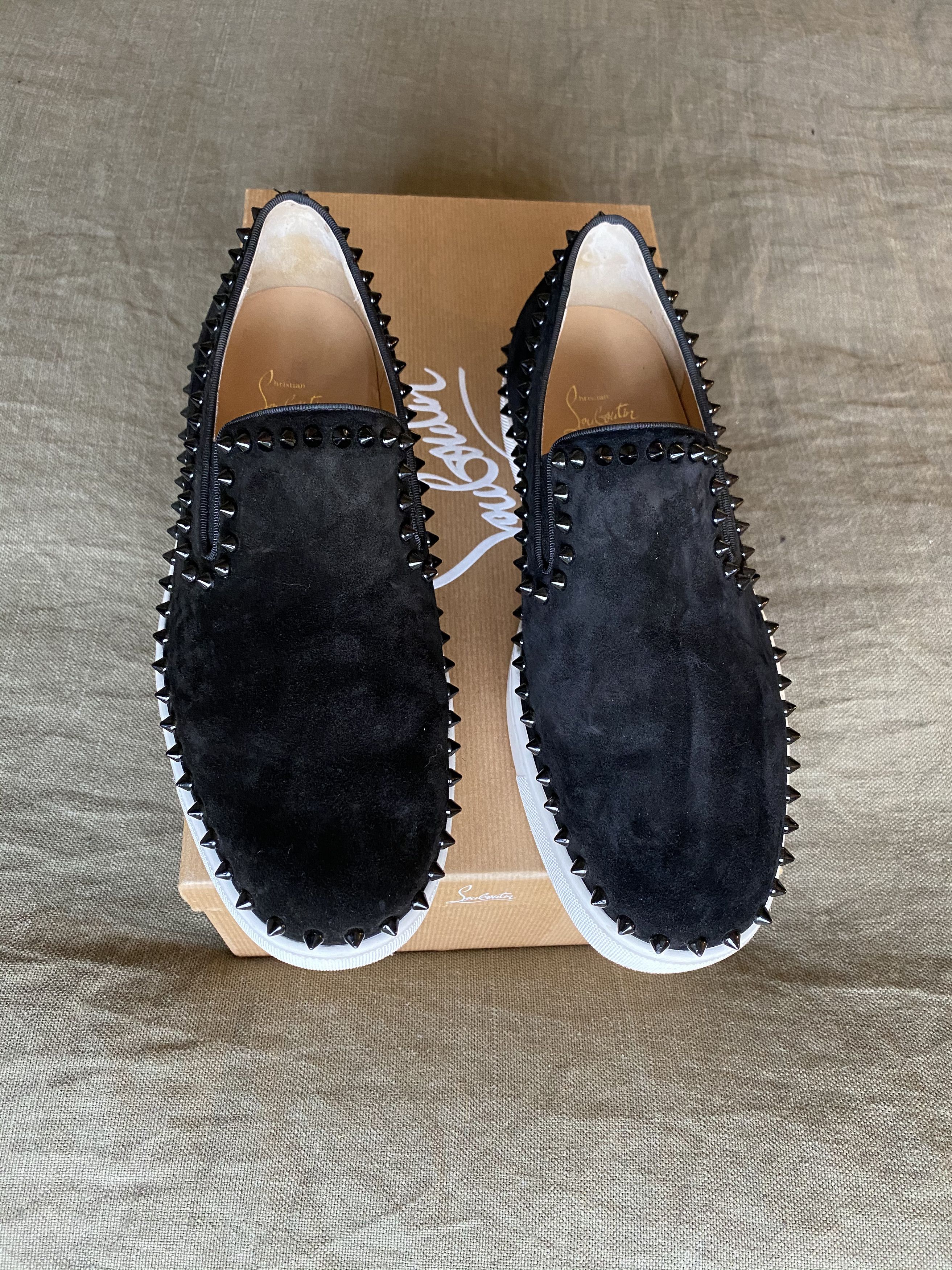 Christian Louboutin Pik Boat Veou Velour Size US 9 / EU 42 - 2 Thumbnail