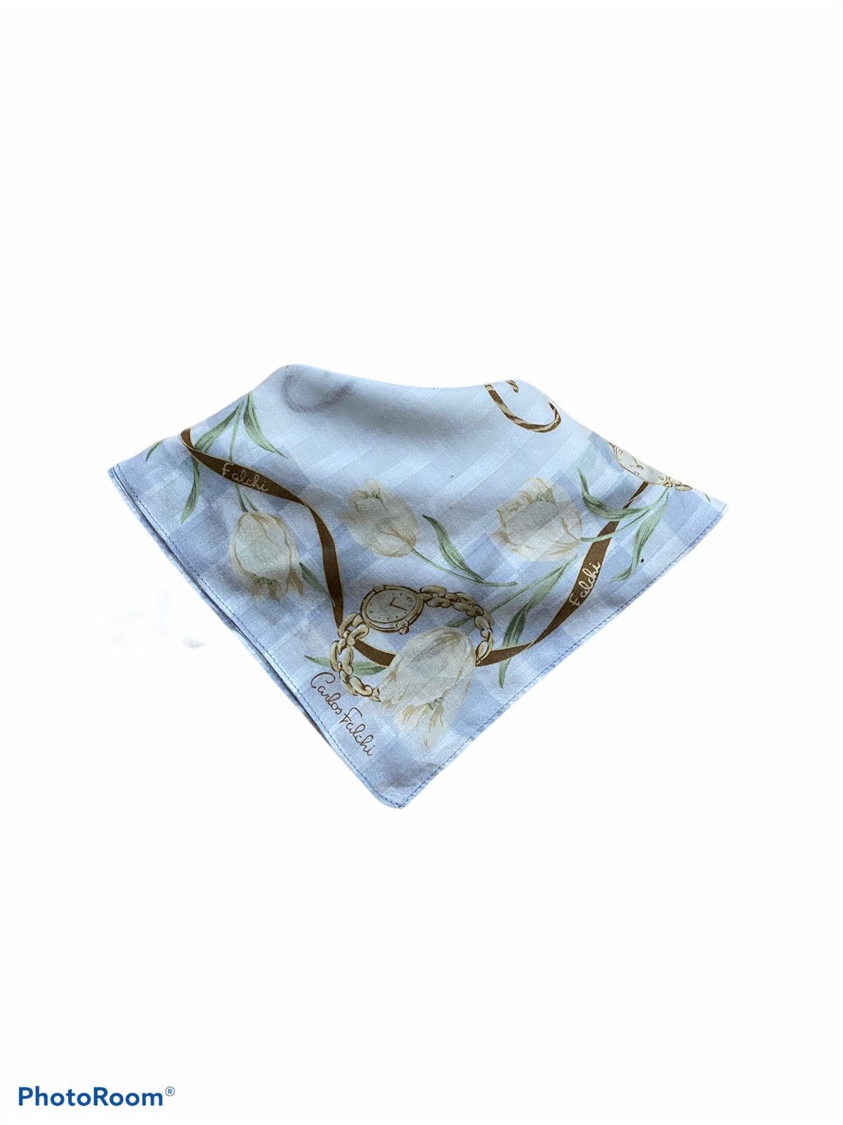Designer × Vintage Carlos Falchi Small Pocket Scarf Size ONE SIZE - 1 Thumbnail