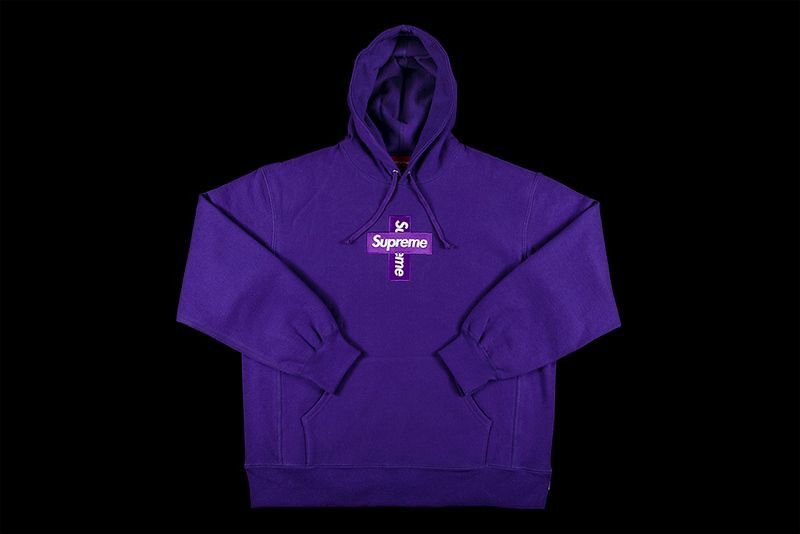 Supreme Cross Box Logo Hooded Sweatshirt | Grailed