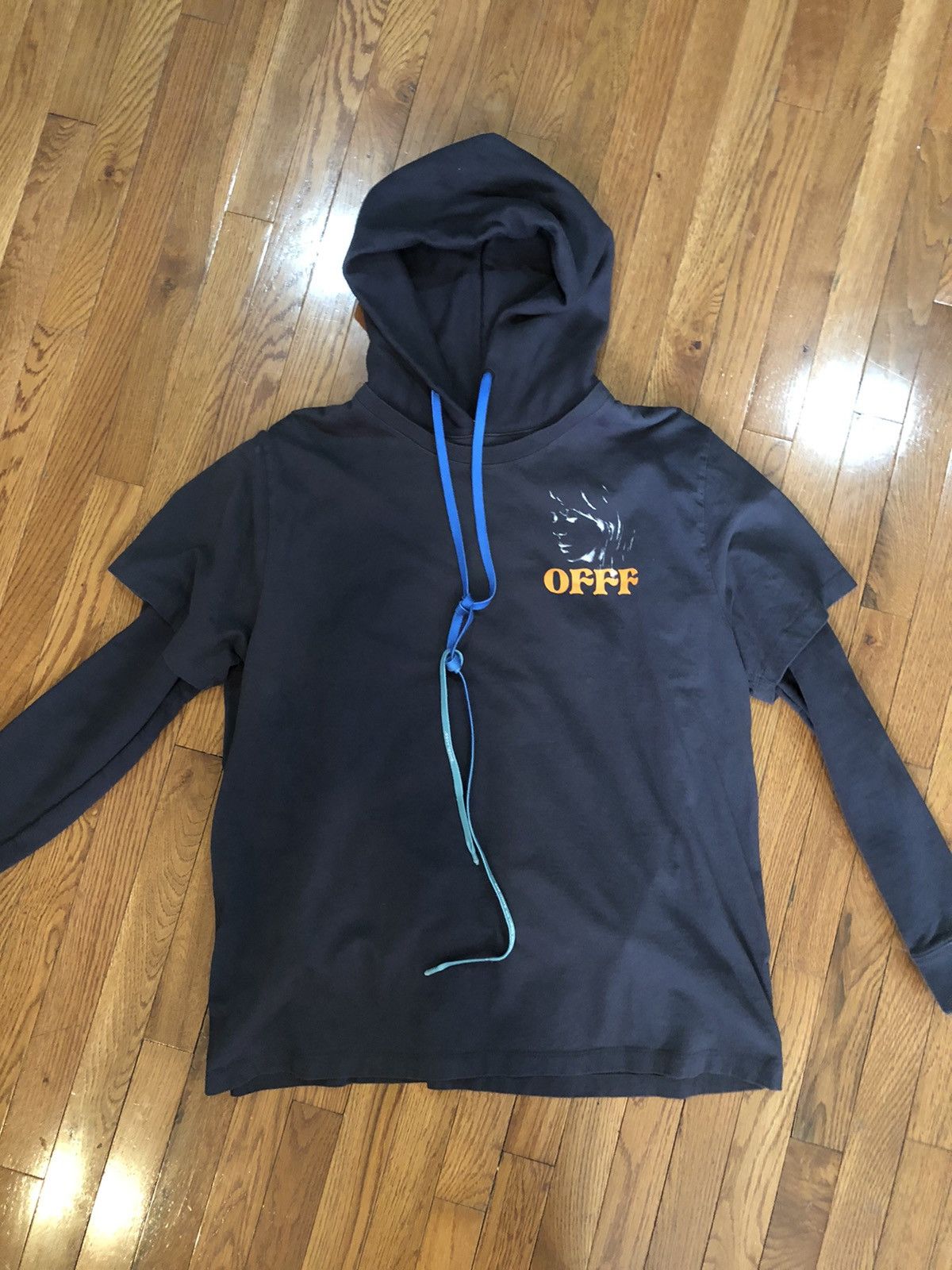 Off-White Beige hoodie/tee Size US M / EU 48-50 / 2 - 1 Thumbnail