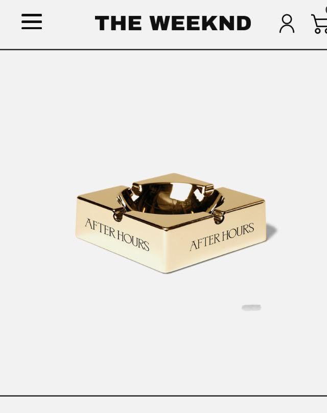 The Weeknd × XO After Hours Ashtray XO The Weeknd Gold NEW | Grailed