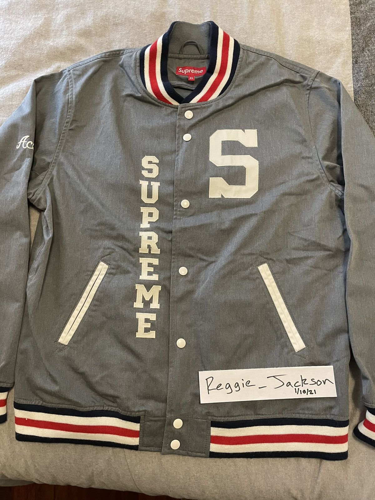 Supreme Supreme Aces Varsity Baseball Jacket XL SS09 | Grailed