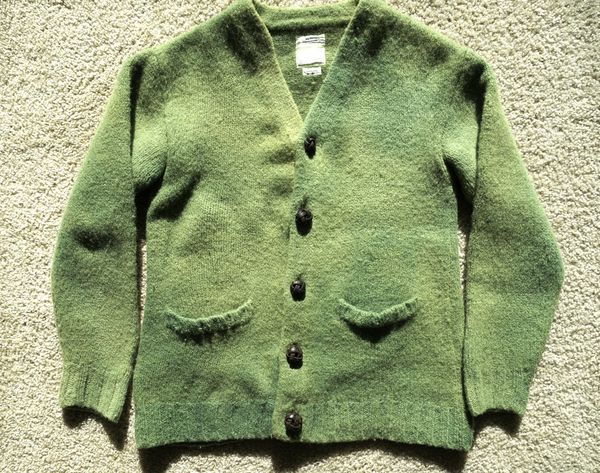 残りわずか】 selmer Visvim long Green cardigan カーディガン