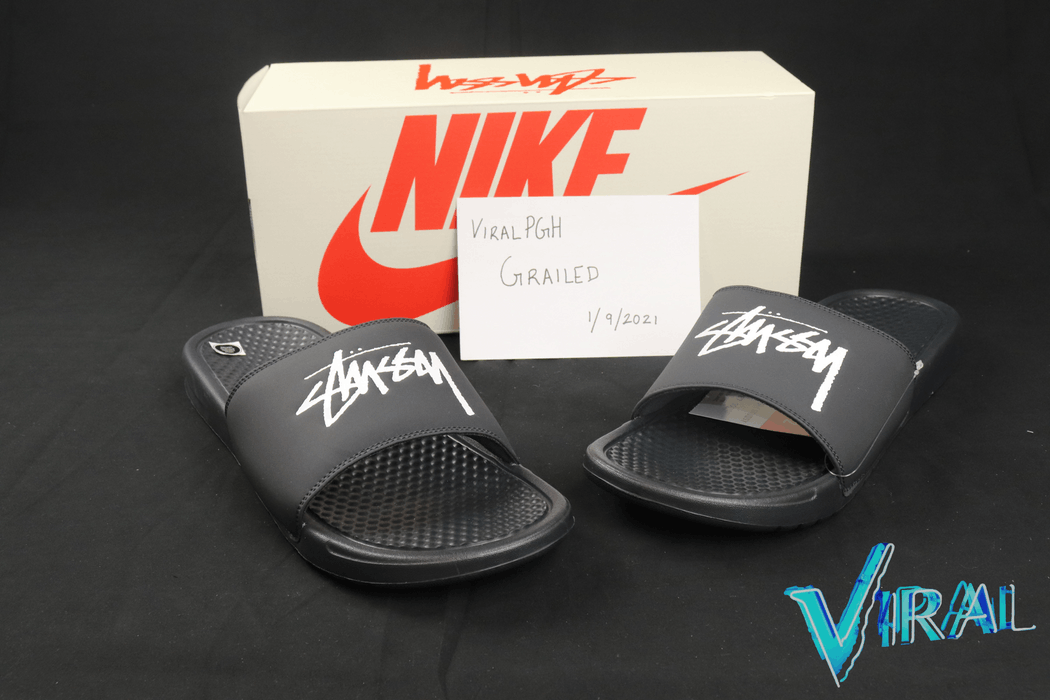 benassi x stussy slides stockx