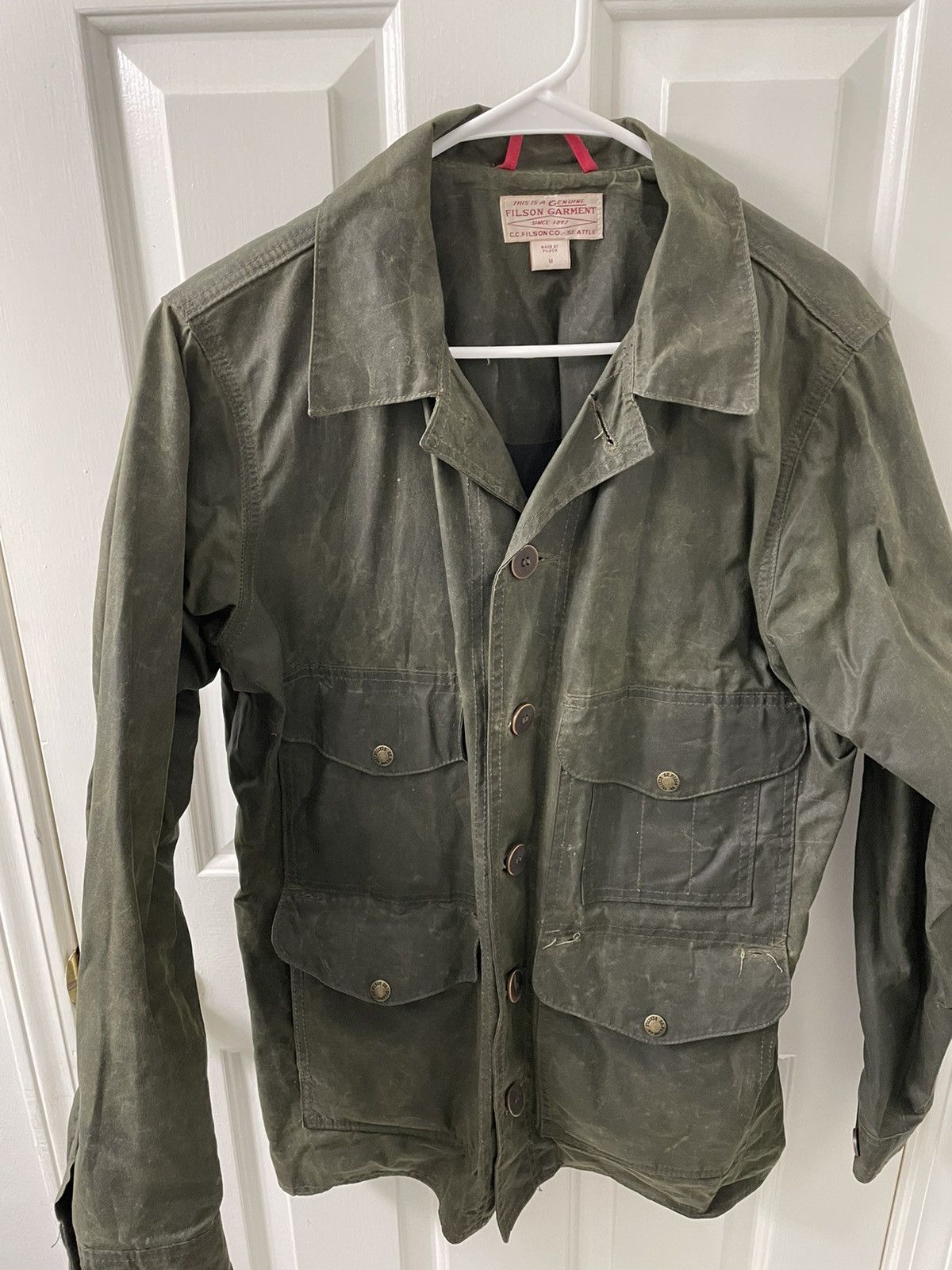 Filson Olive Filson Wax Cape Cruiser Jacket Size US M / EU 48-50 / 2 - 1 Thumbnail
