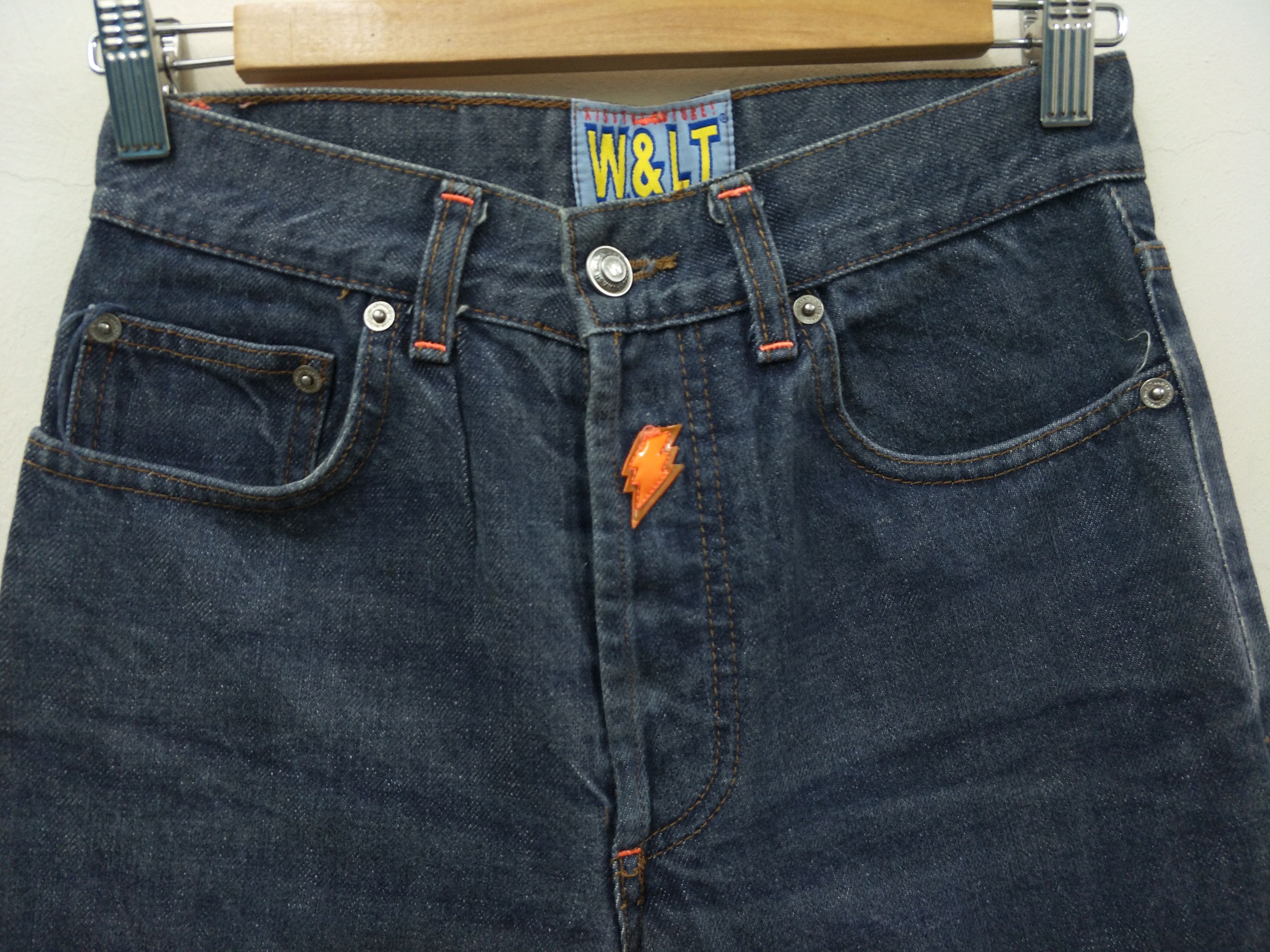W&LT × Walter Van Beirendonck Slim Fit Denim Kiss The Future W&LT Belgian Antwerp Six Size US 26 / EU 42 - 3 Thumbnail