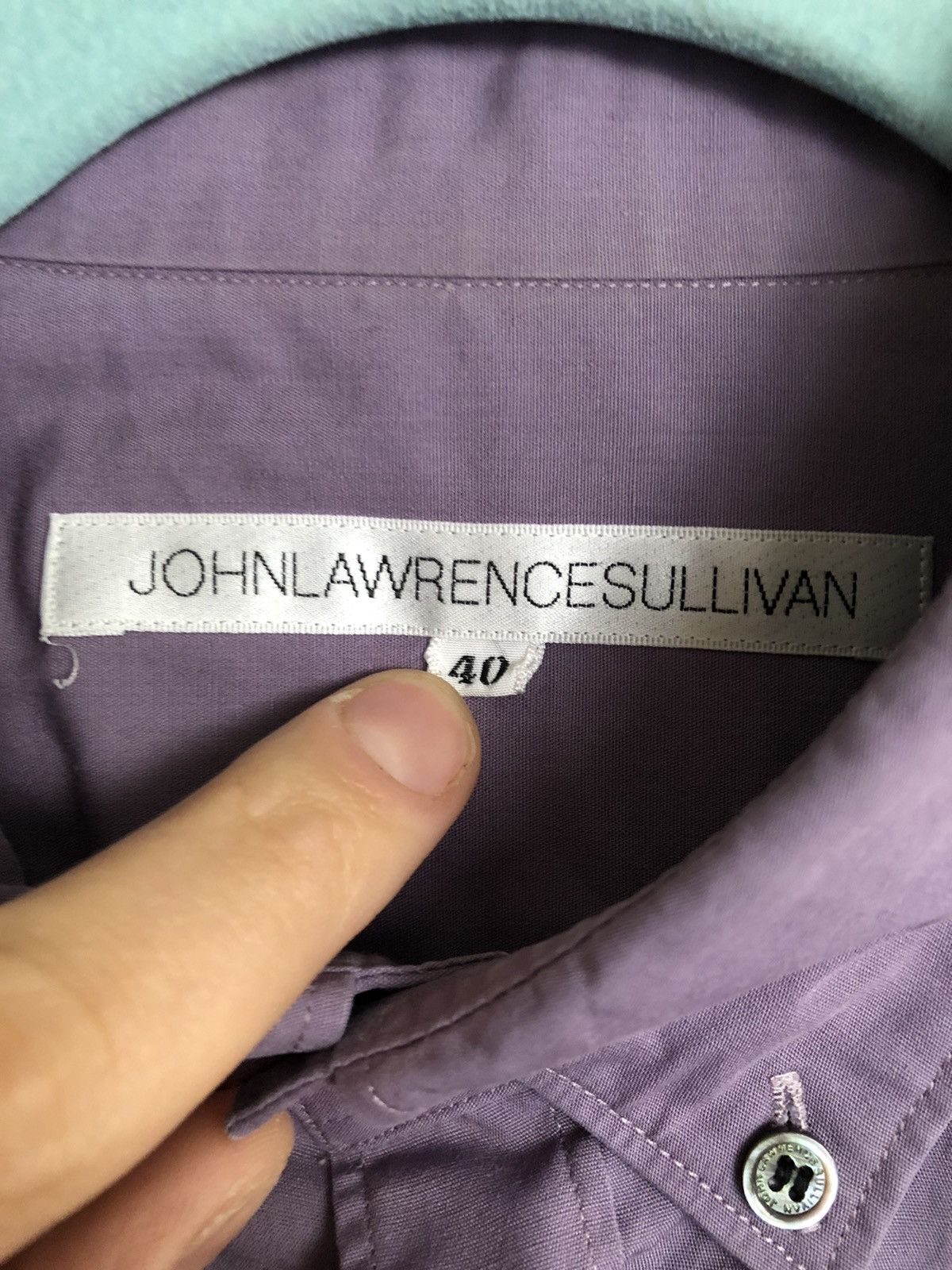 JOHN LAWRENCE SULLIVAN Light purple/ lilac button up shirt Size US S / EU 44-46 / 1 - 2 Thumbnail