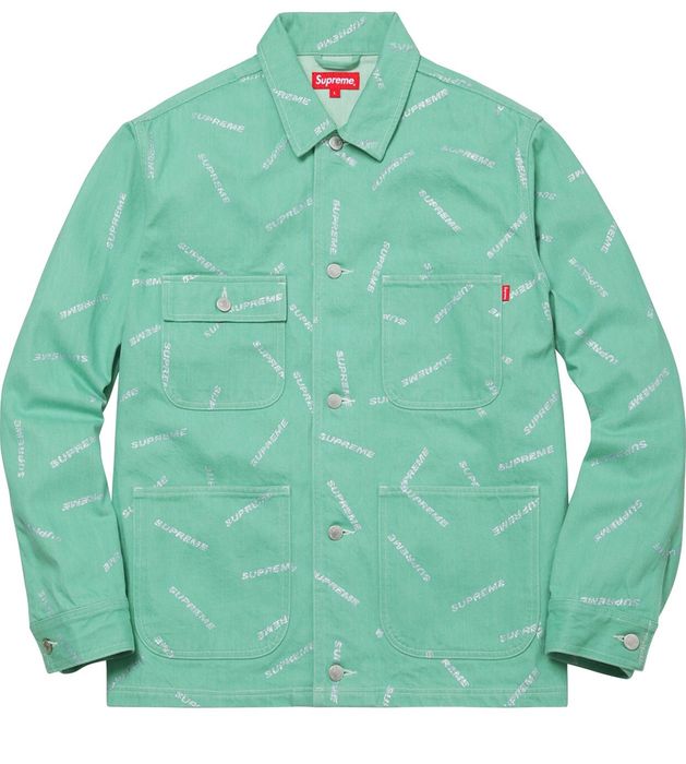 Supreme Supreme Denim Logo Chore Coat FINAL PRICE | Grailed