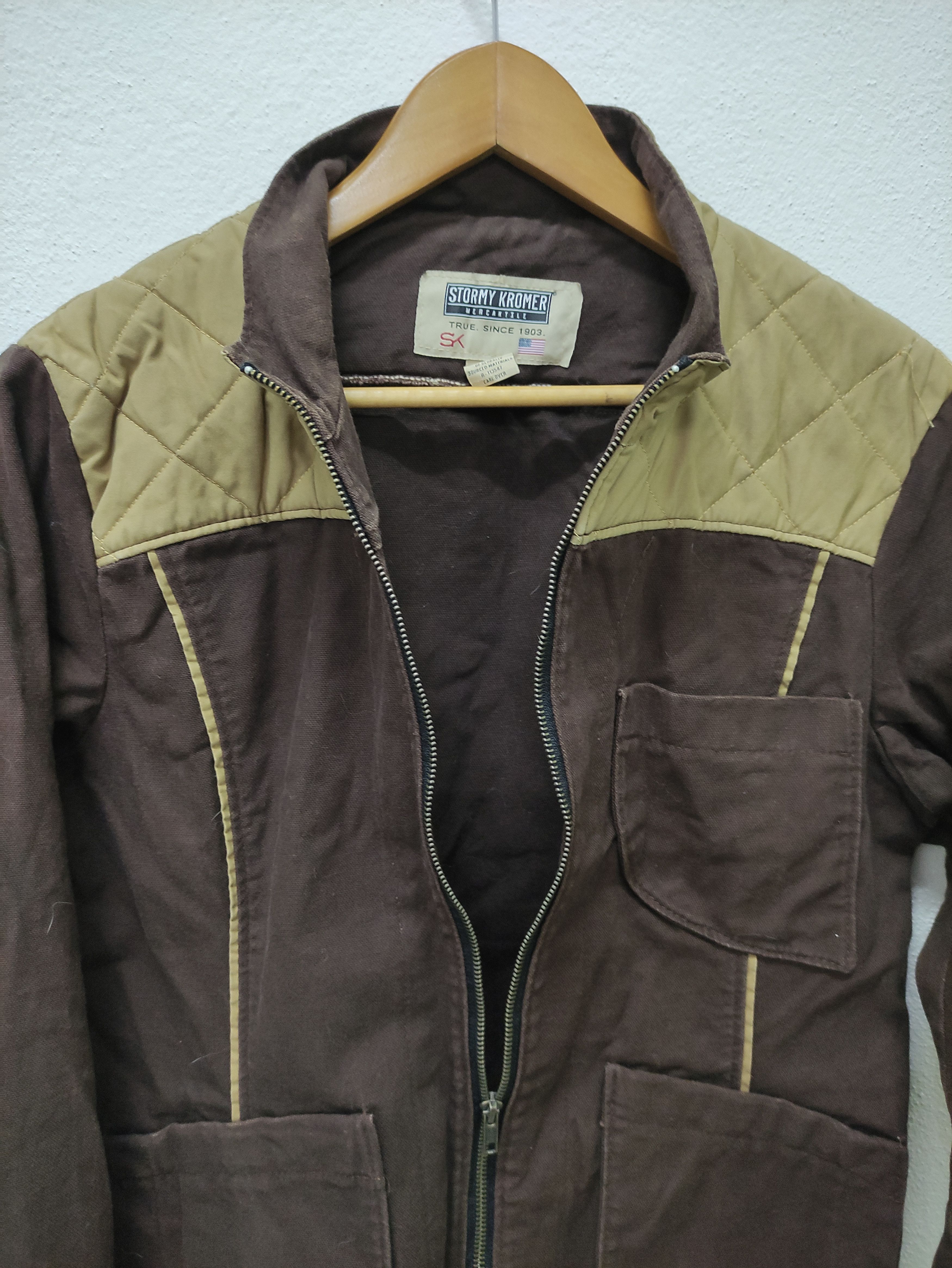 Stormy Kromer Vintage Stormy Kromer Zip Up Chore Jacket Made in USA Size US L / EU 52-54 / 3 - 3 Thumbnail