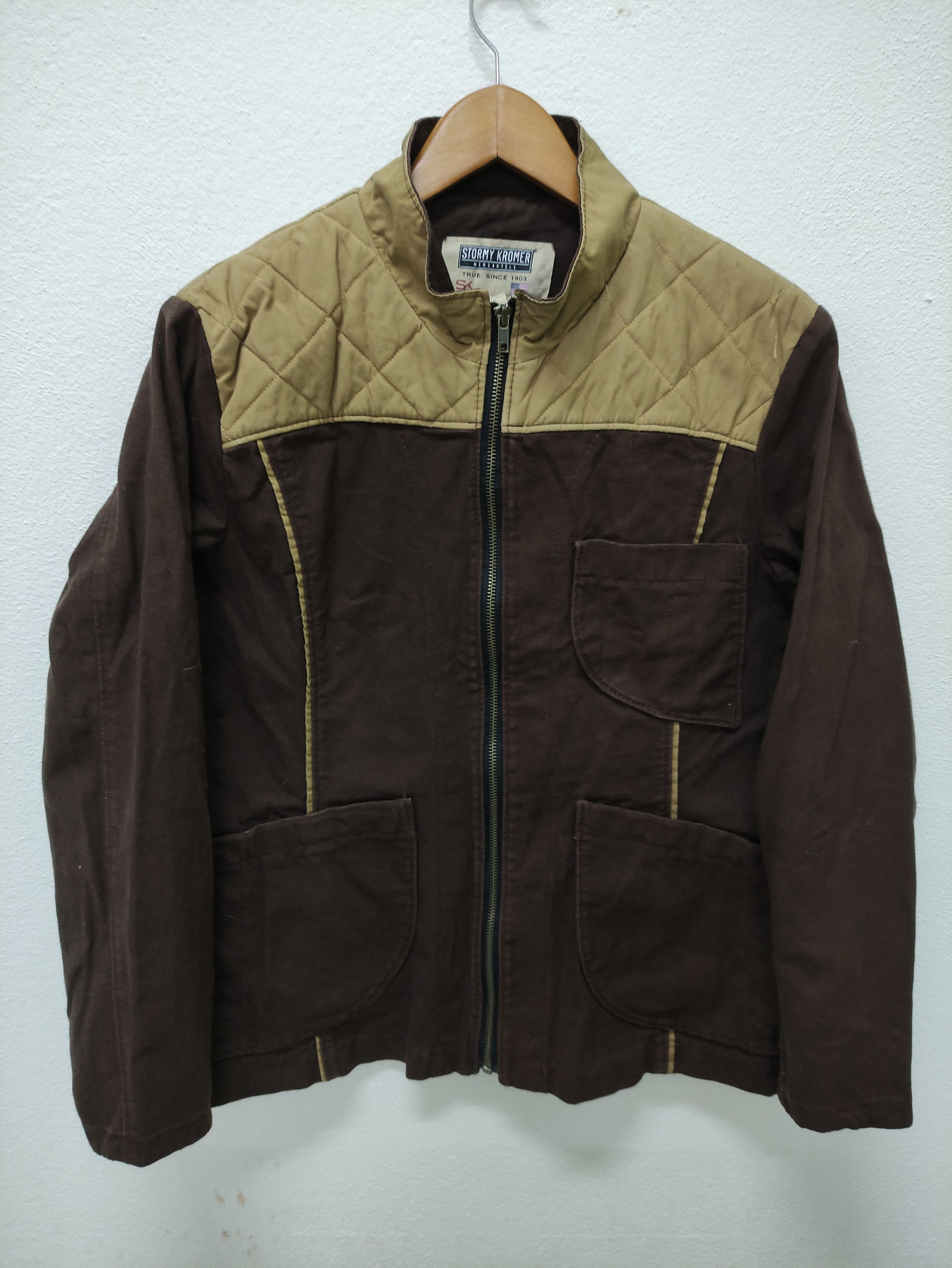 Vintage Stormy Kromer Zip Up Chore Jacket Made in USA