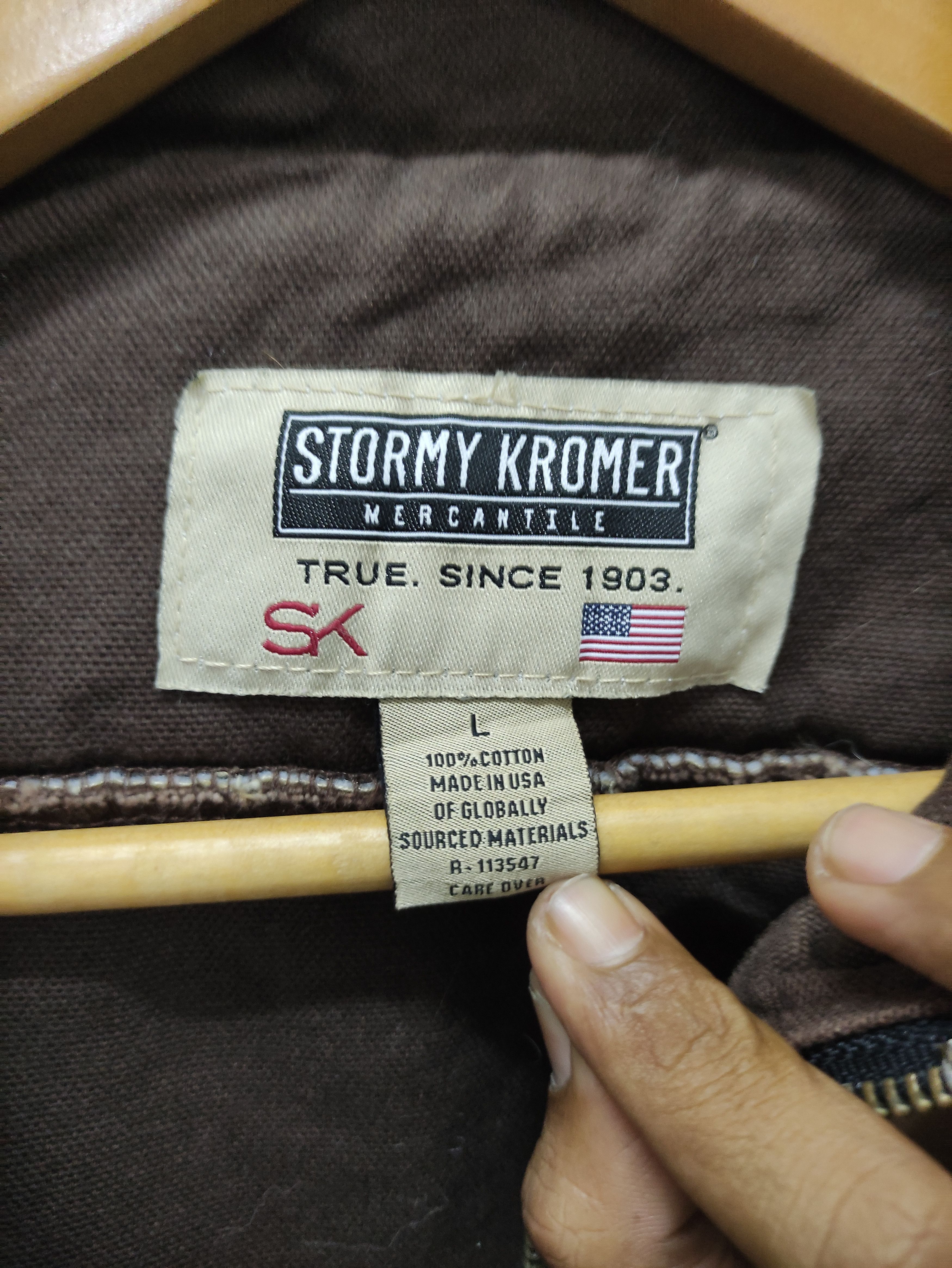 Stormy Kromer Vintage Stormy Kromer Zip Up Chore Jacket Made in USA Size US L / EU 52-54 / 3 - 4 Thumbnail