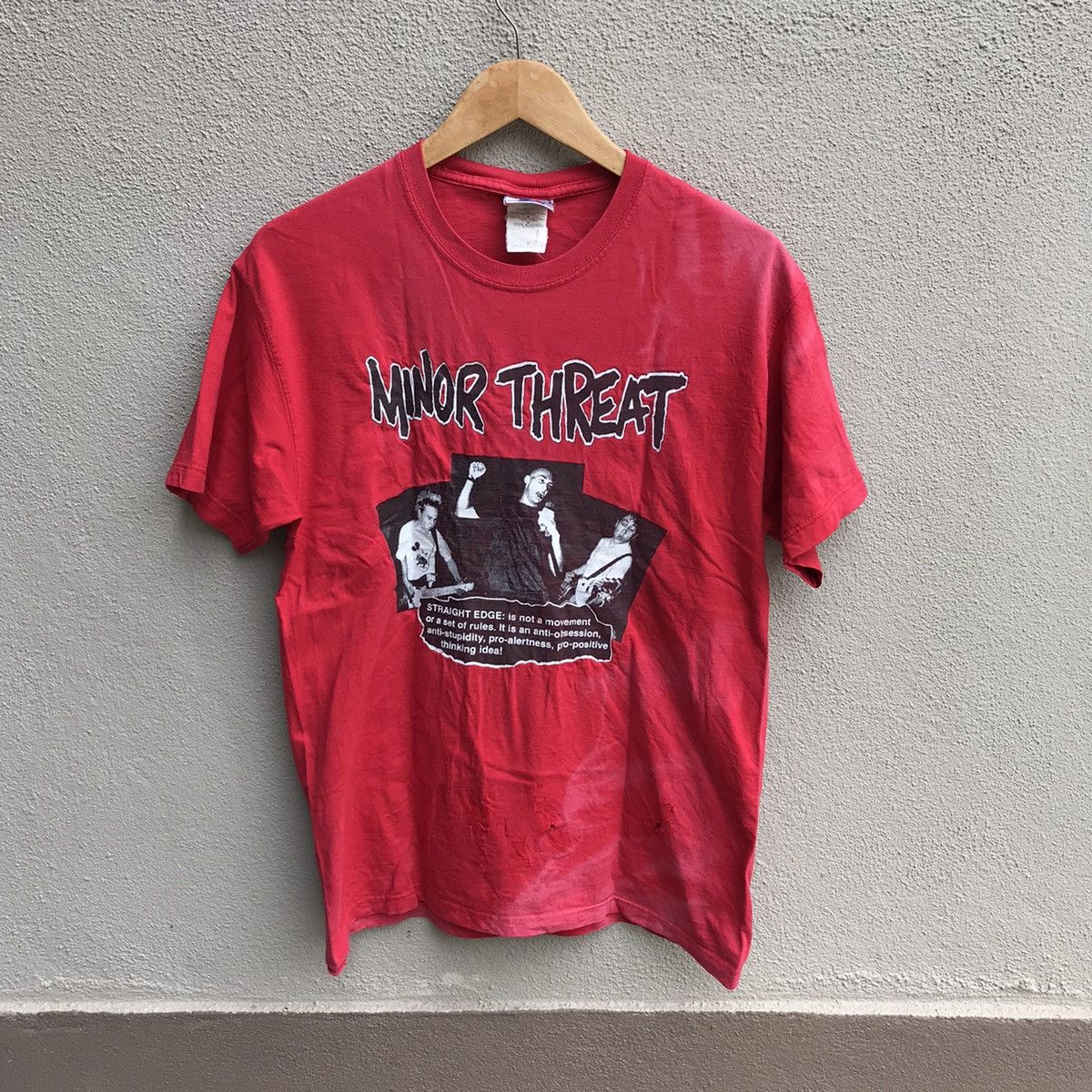 Band Tees Vintage MINOR THREAT band tee hardcore punk faded Size US M / EU 48-50 / 2 - 1 Thumbnail