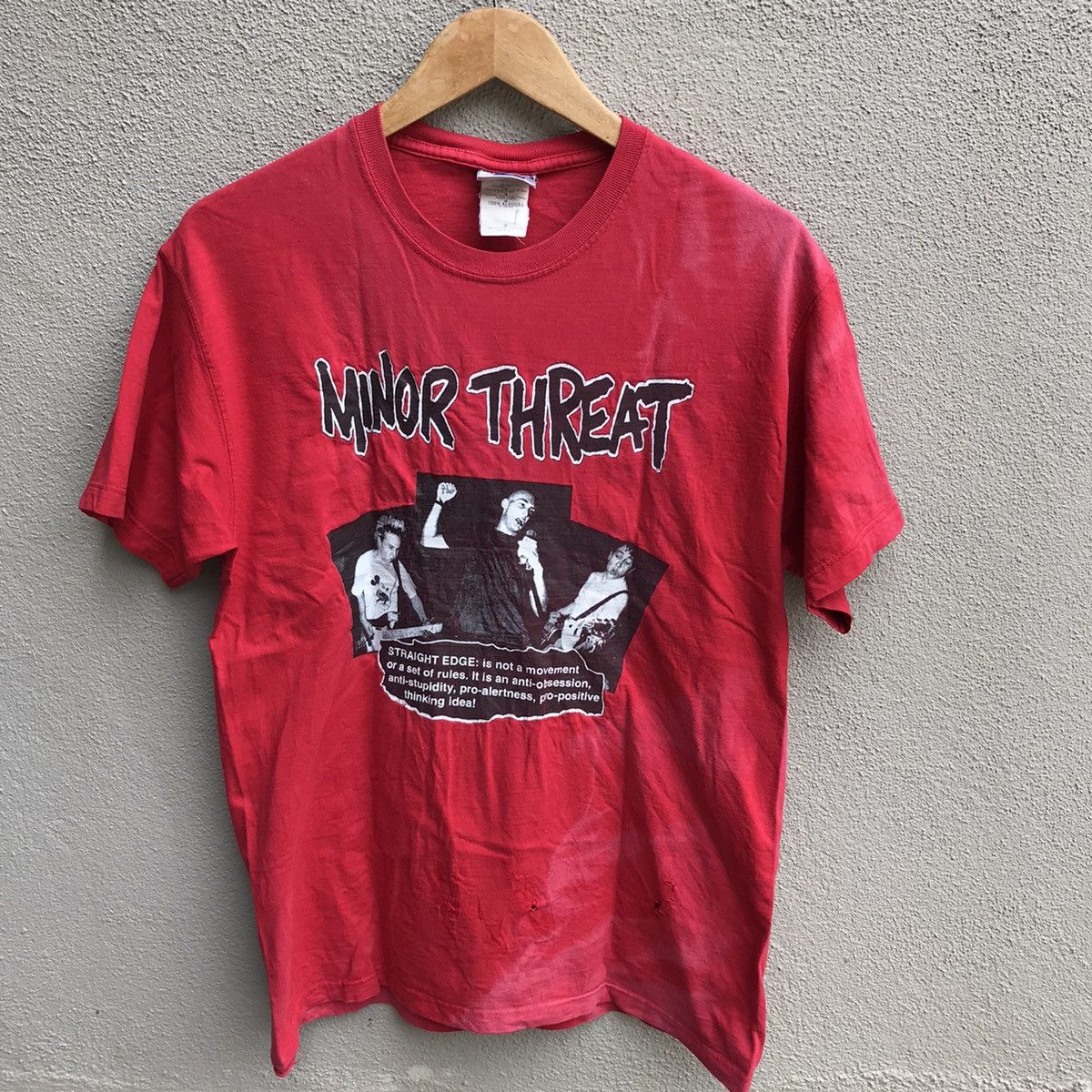 Band Tees Vintage MINOR THREAT band tee hardcore punk faded Size US M / EU 48-50 / 2 - 2 Thumbnail