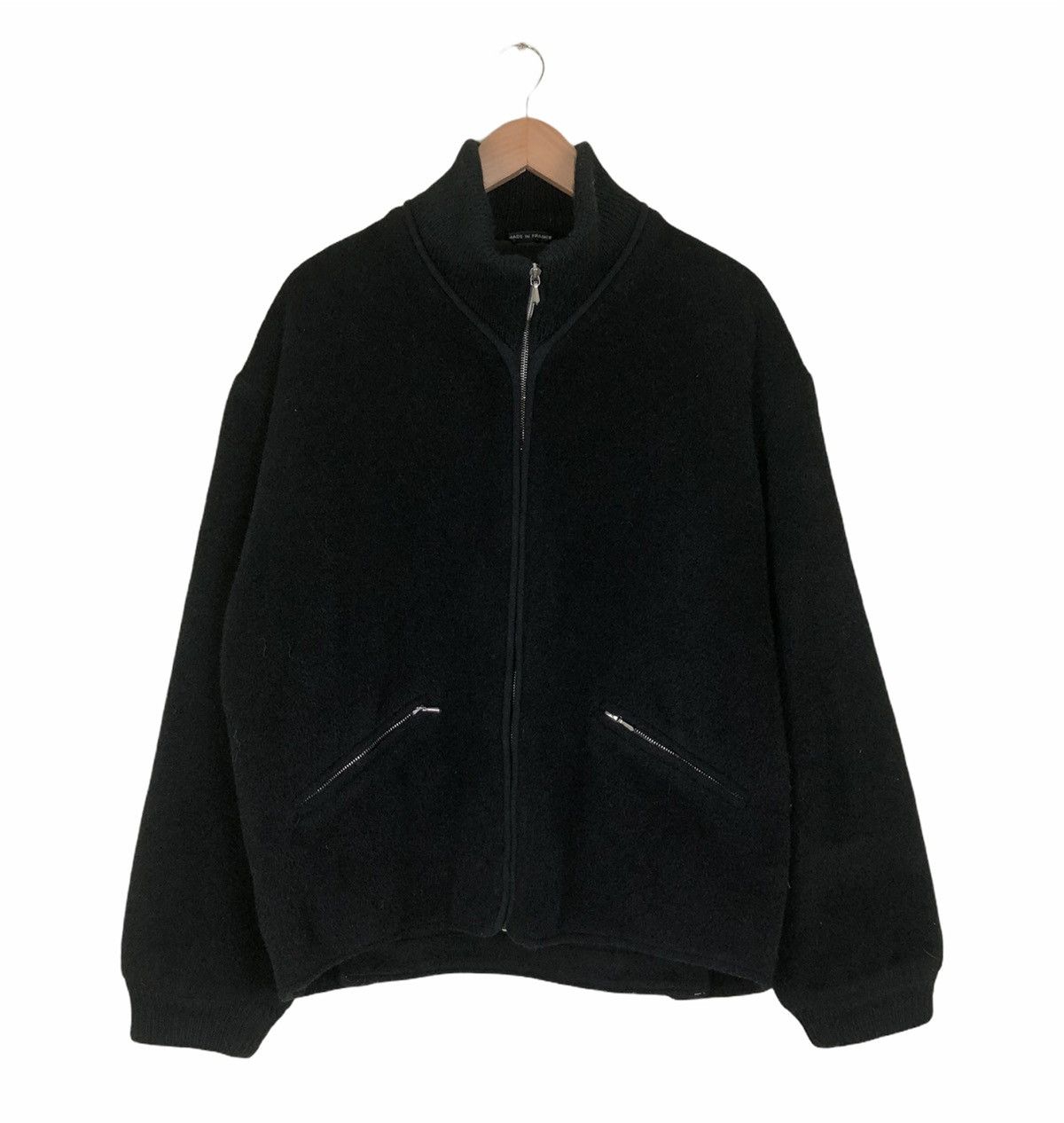 agnes b. Vintage Agnes B. homme Wool Jacket Riri Zipper | Grailed