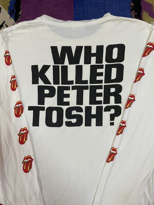 WHO KILLED PETER TOSH? マスターピース ロンT 襤褸 XLokinawavintage