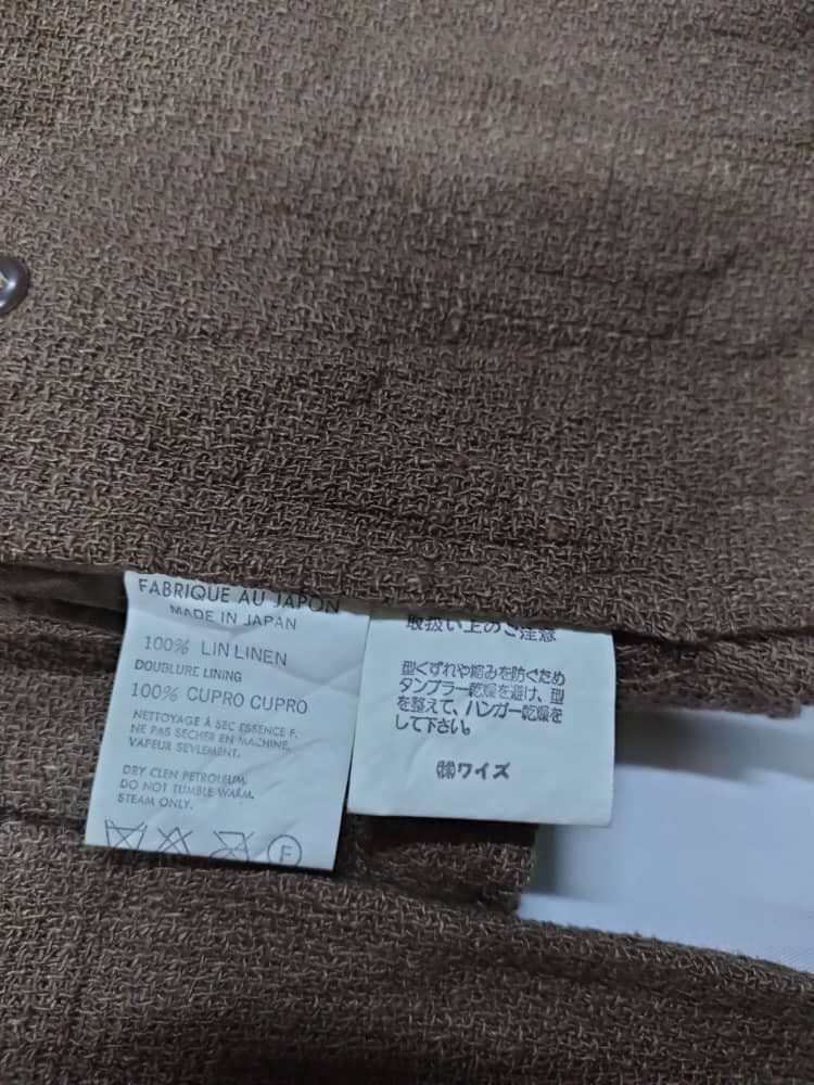 Vintage × Y's for Men × Yohji Yamamoto RARE VTG 80S Y'S LINEN CASUAL MENS TAILOR DOUBLE BREAST COAT Size US M / EU 48-50 / 2 - 7 Thumbnail