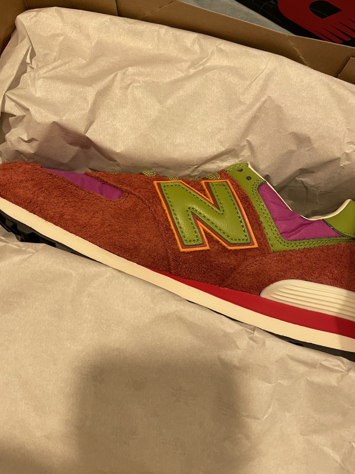 New Balance Stray Rats NB 574 RED | Grailed