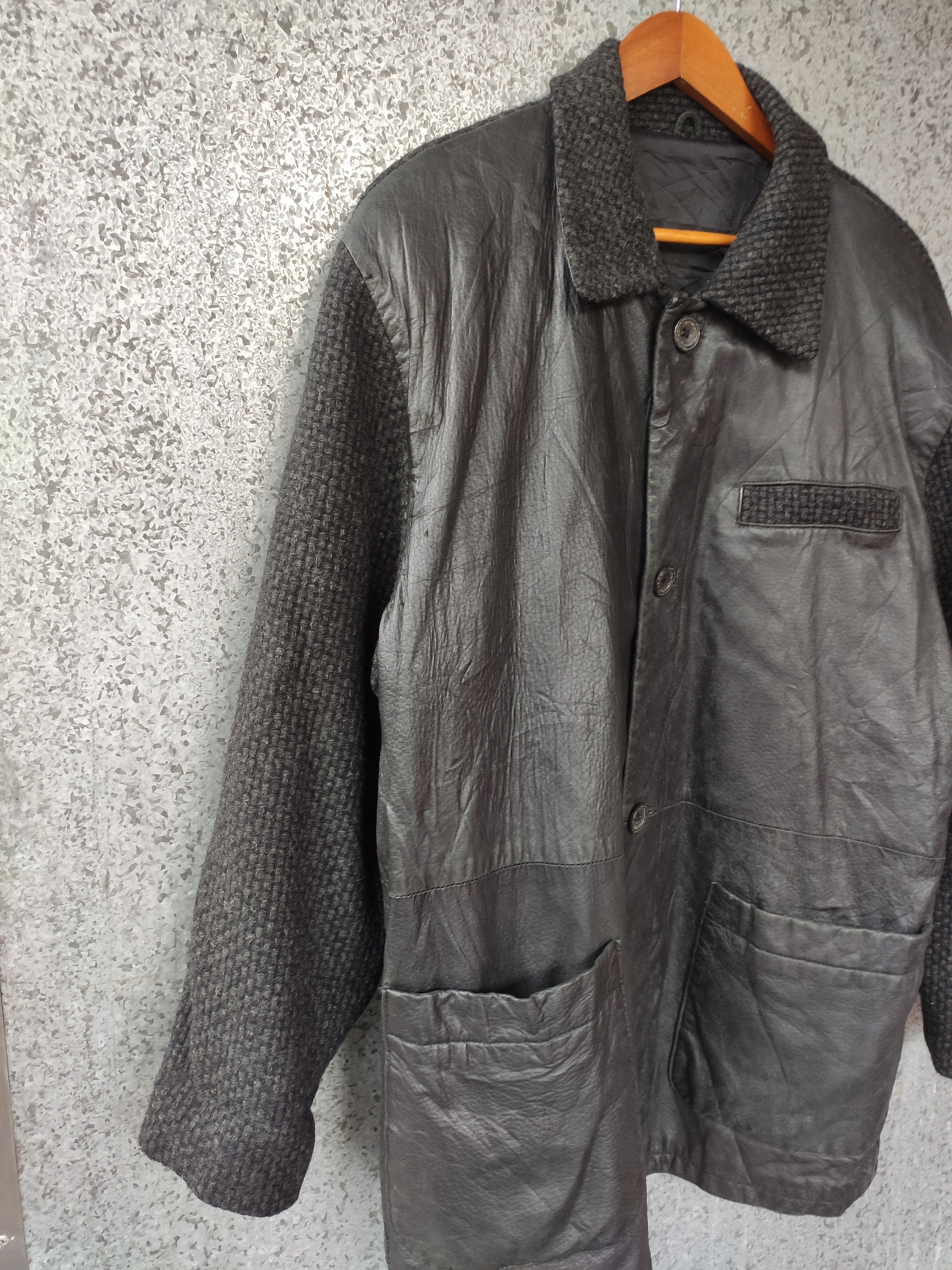 Leather Accept Offer!!! Leather Jacket wool coat Size US L / EU 52-54 / 3 - 3 Thumbnail
