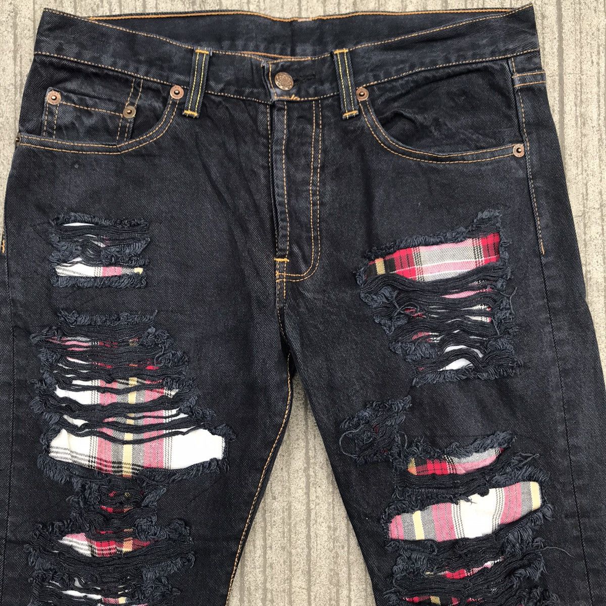 Japanese Brand Japanese Brand Sorn History Distressed Denim Cobain Style Size US 32 / EU 48 - 4 Thumbnail