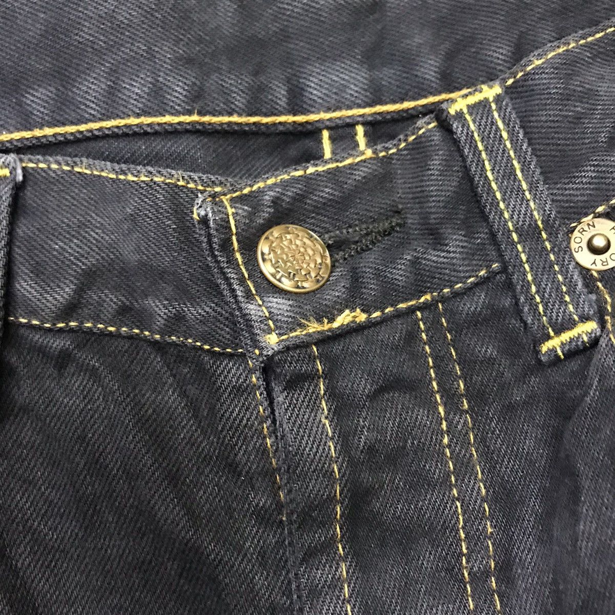 Japanese Brand Japanese Brand Sorn History Distressed Denim Cobain Style Size US 32 / EU 48 - 16 Thumbnail
