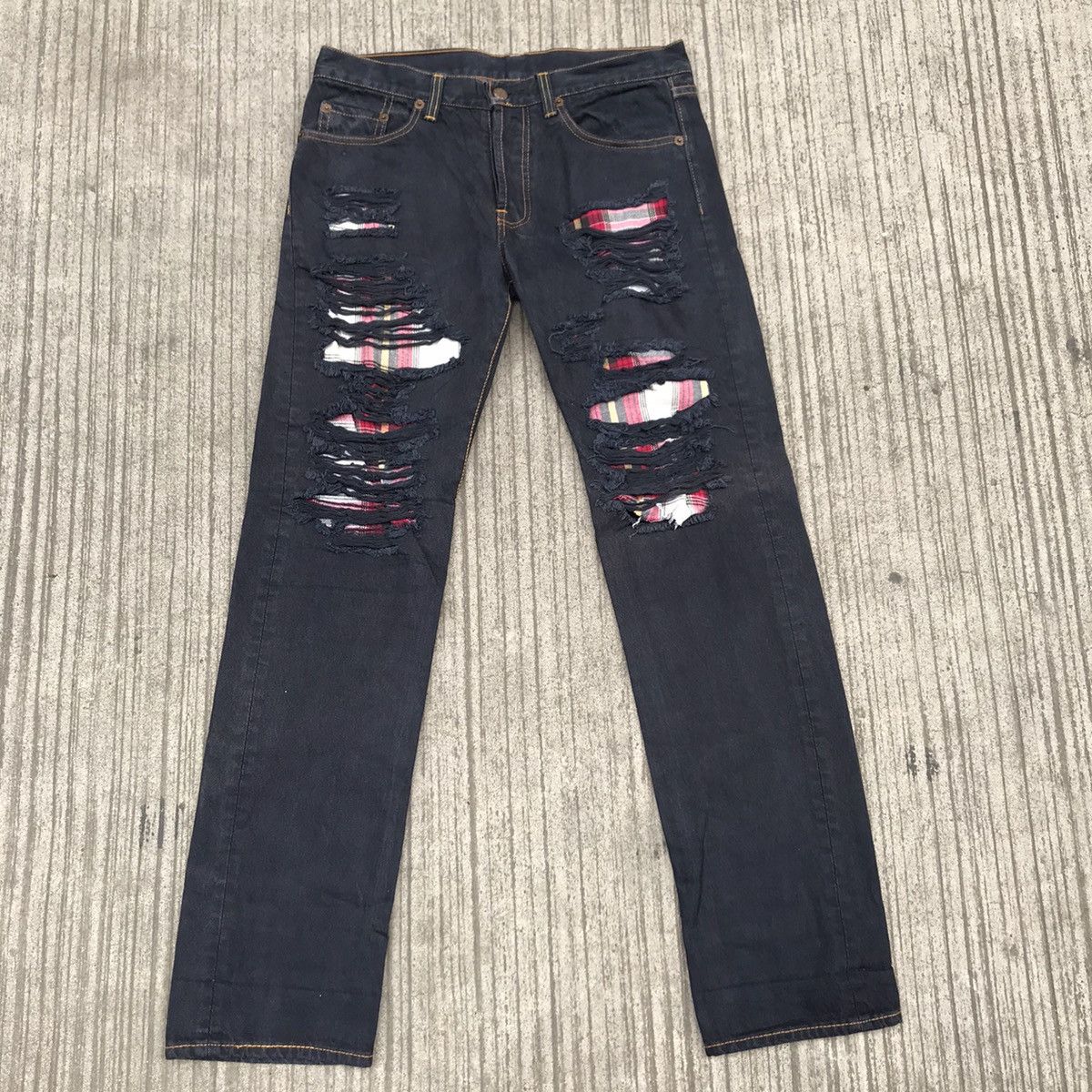 Japanese Brand Japanese Brand Sorn History Distressed Denim Cobain Style Size US 32 / EU 48 - 3 Thumbnail