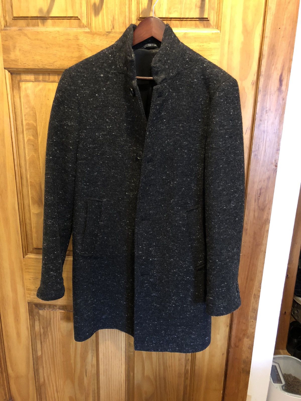 Club Monaco Club Monaco Donegal Funnel Neck Topcoat Size US S / EU 44-46 / 1 - 1 Thumbnail
