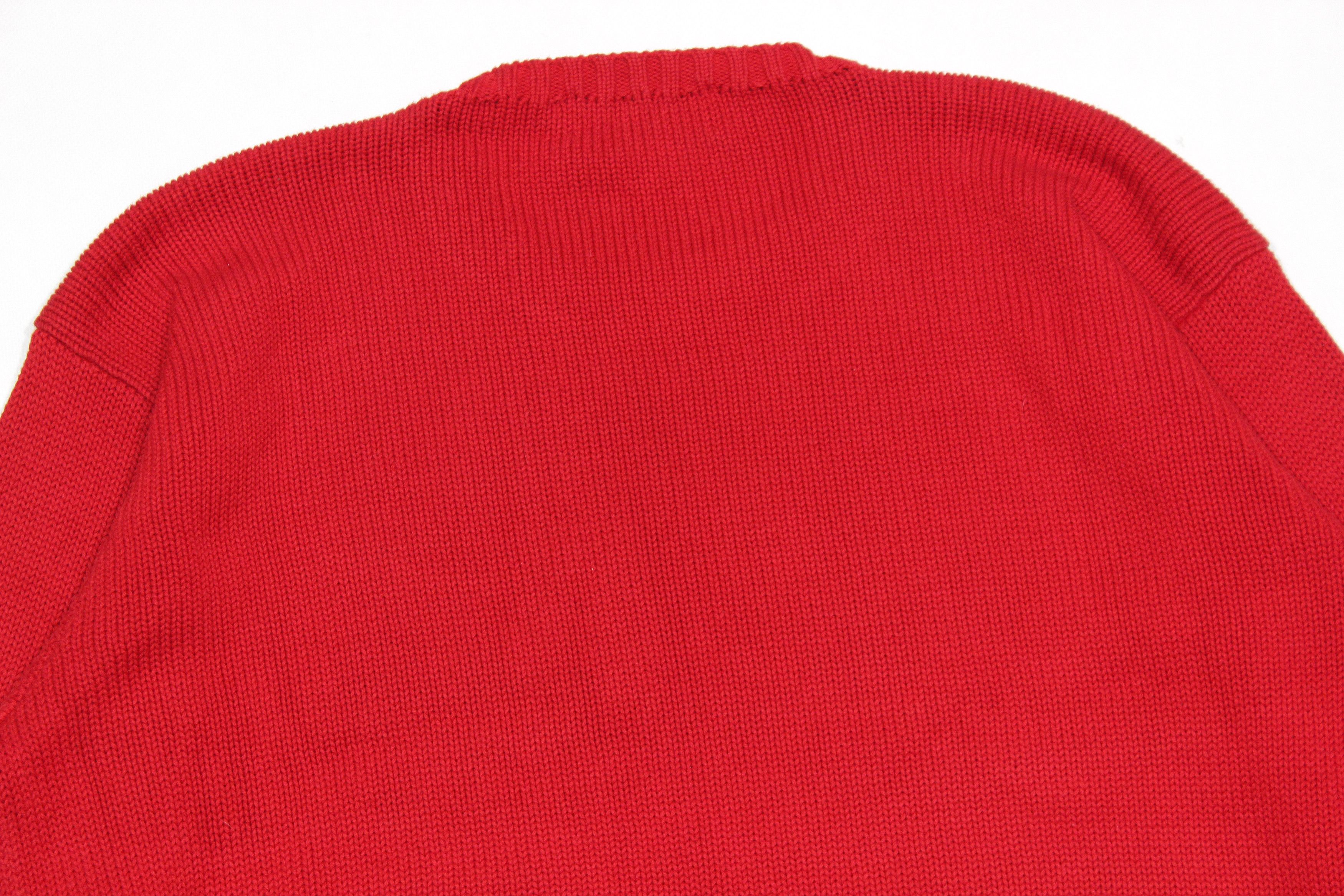 Polo Ralph Lauren 90S Logo Knit Crewneck Vintage Sweater Size US L / EU 52-54 / 3 - 4 Thumbnail