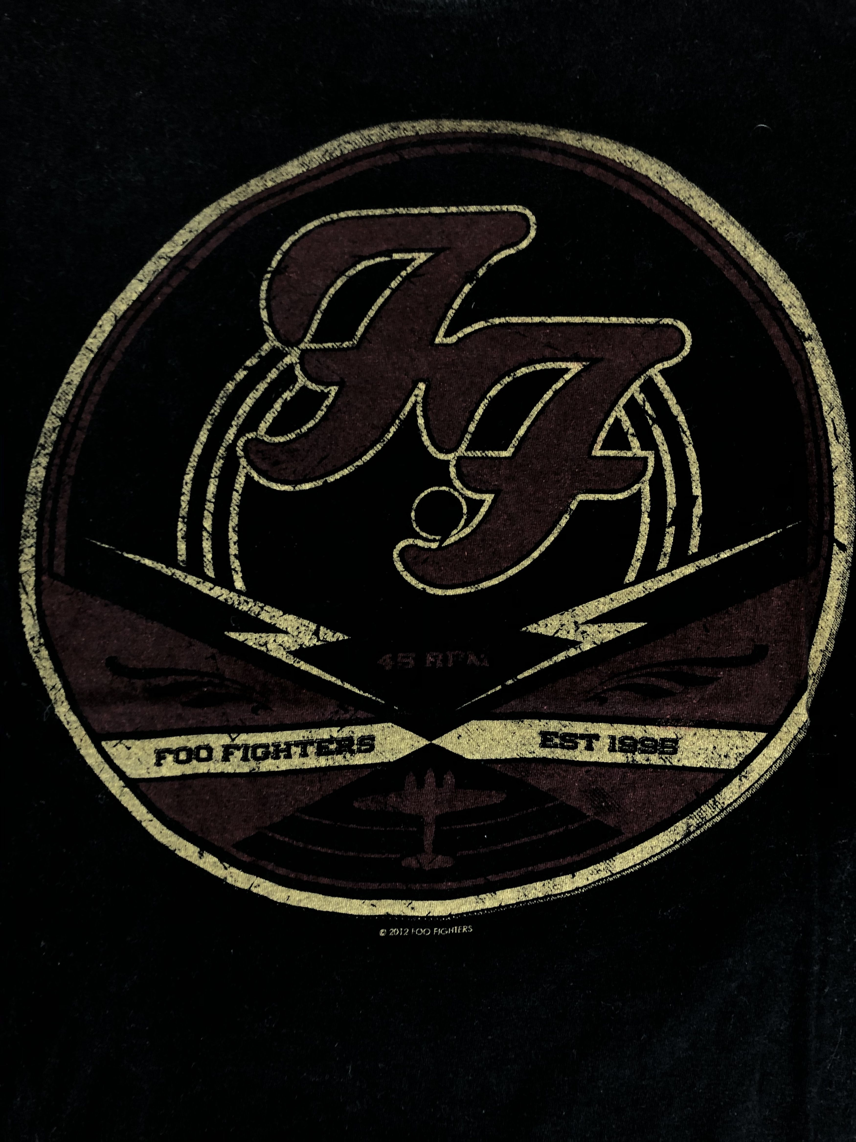 Band Tees Vintage 2012 Foo Fighters (Red Hot Chili Peppers Pearl Jam) Size US M / EU 48-50 / 2 - 3 Thumbnail
