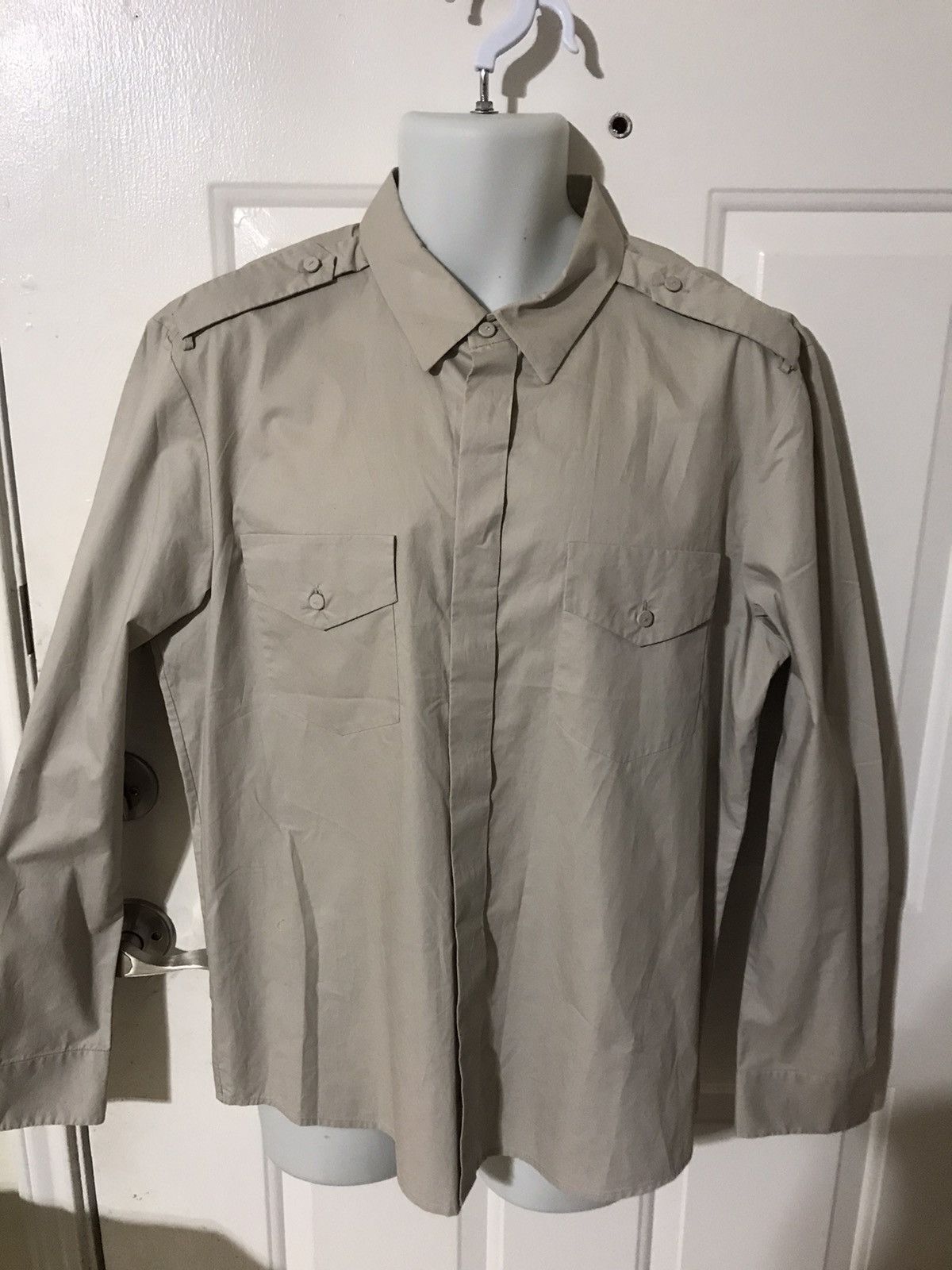 3.1 Phillip Lim Capt Style Shirt with hidden buttons & Epaulets | Grailed