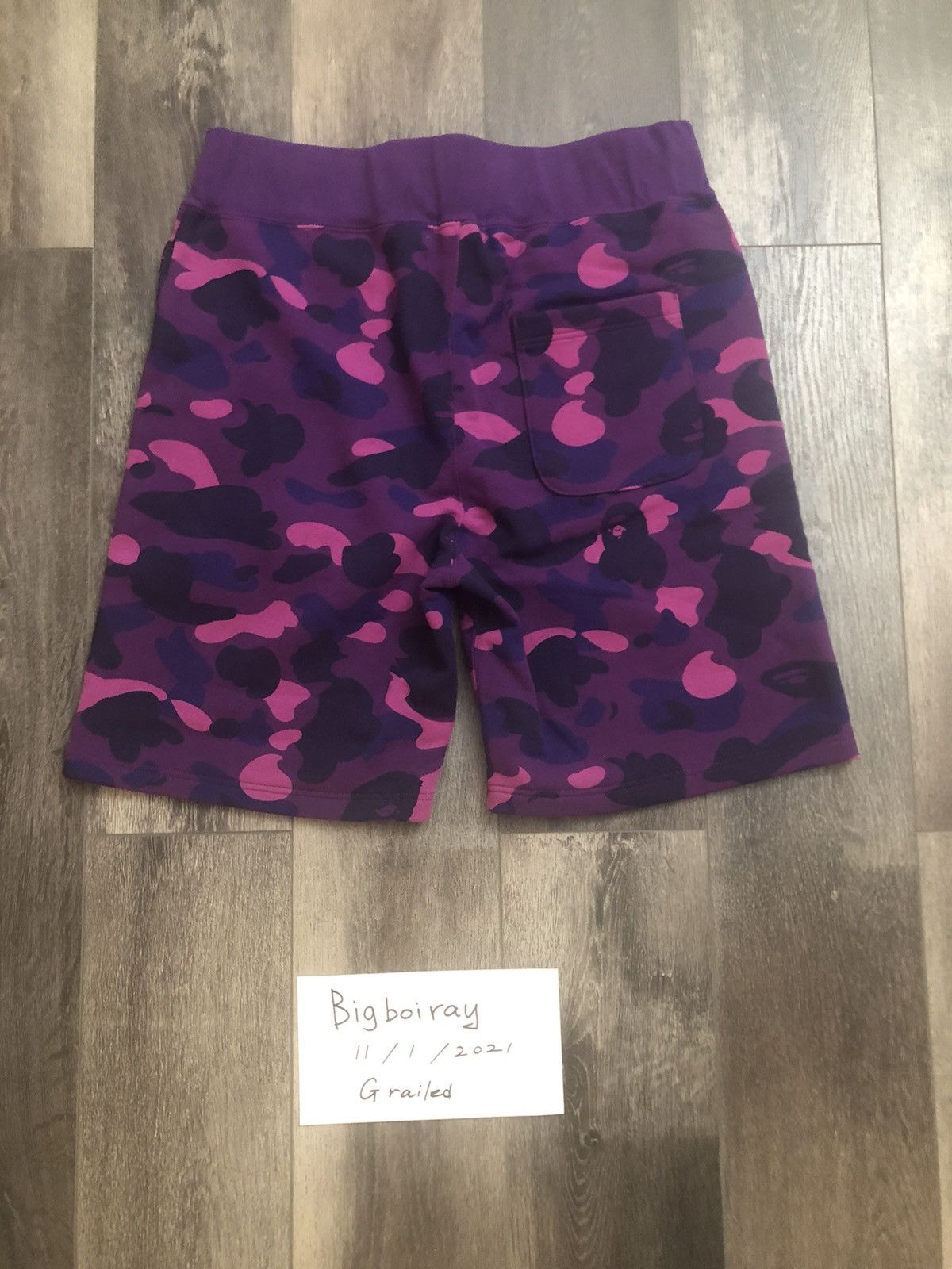 Bape Purple Camo Shark Bape Shorts Size US 32 / EU 48 - 4 Thumbnail