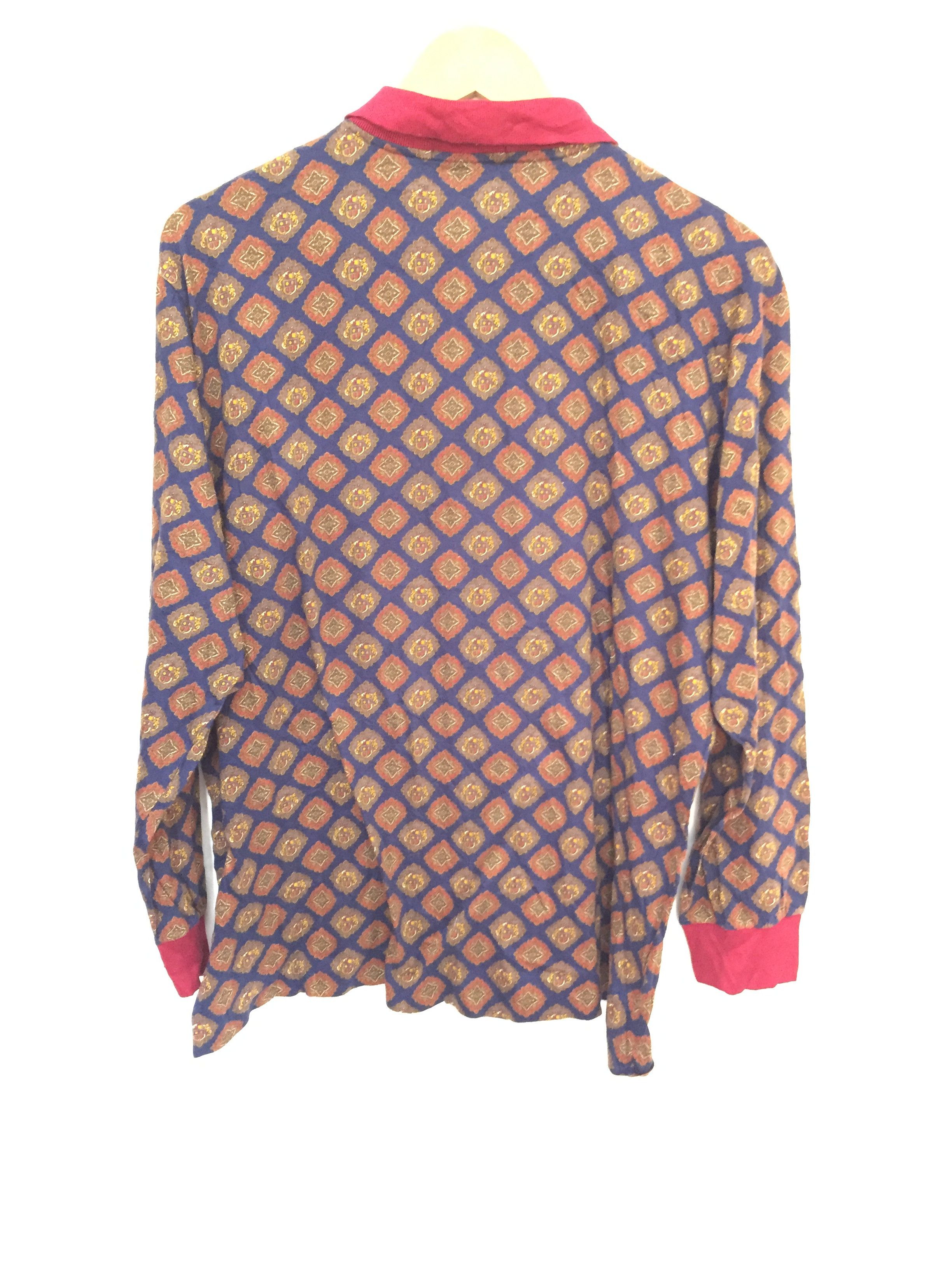 Celine 80's CELINE Paris Full Print classic logo polo Size US M / EU 48-50 / 2 - 7 Thumbnail
