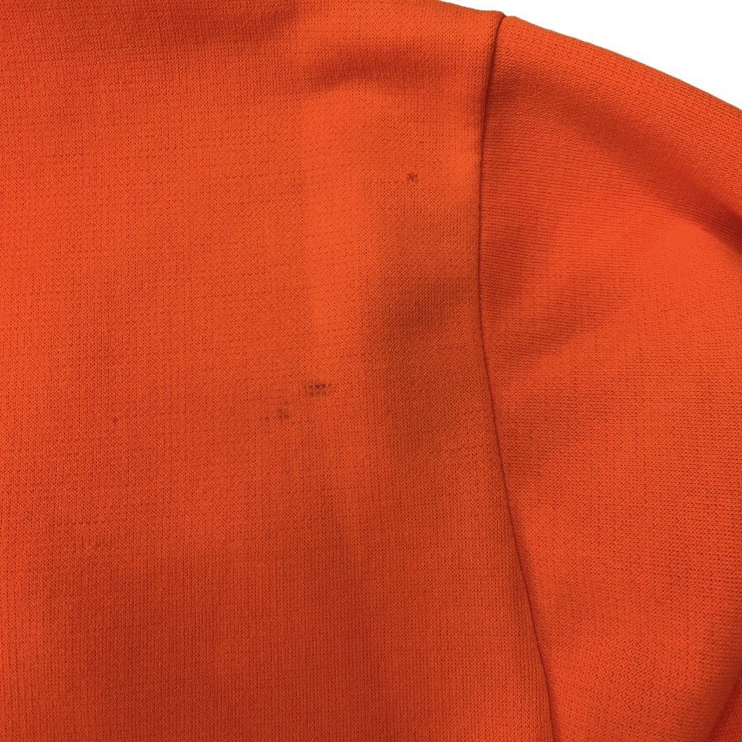Vintage 70s Blank Thermal Lined Orange Zip Up Hoodie Size US L / EU 52-54 / 3 - 6 Thumbnail