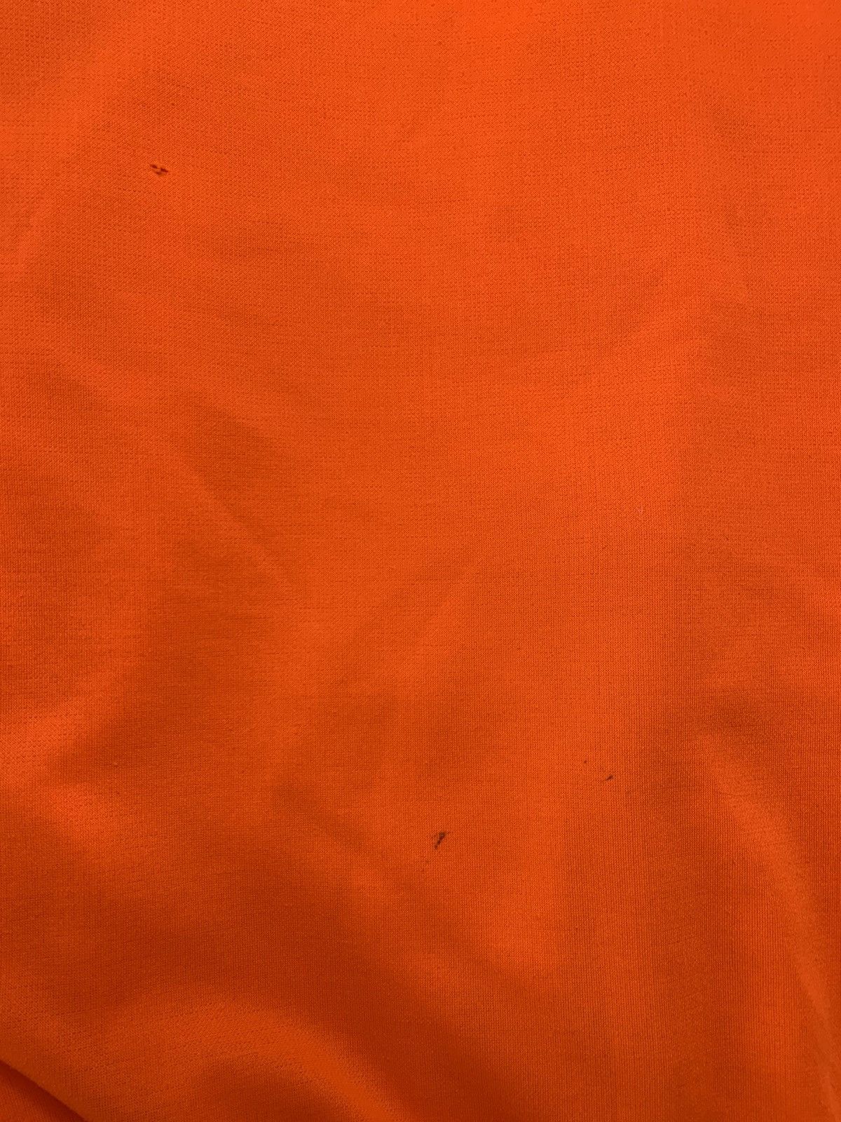Vintage 70s Blank Thermal Lined Orange Zip Up Hoodie Size US L / EU 52-54 / 3 - 7 Thumbnail