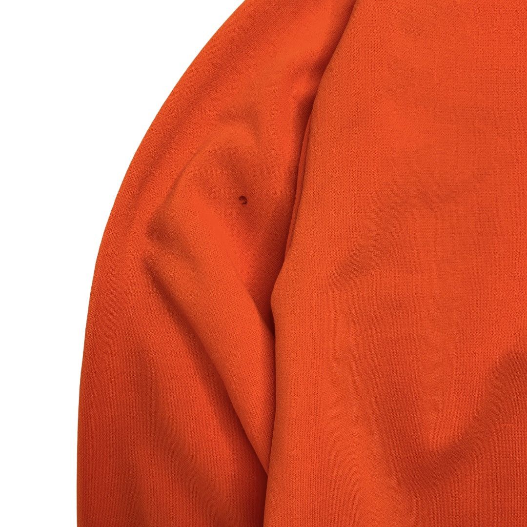 Vintage 70s Blank Thermal Lined Orange Zip Up Hoodie Size US L / EU 52-54 / 3 - 5 Thumbnail