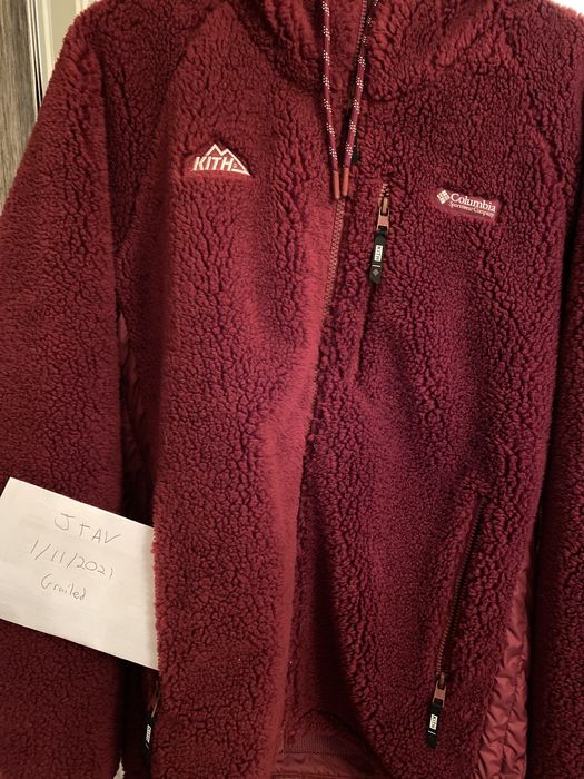 Kith Kith x Columbia High Pile Full Zip | Grailed