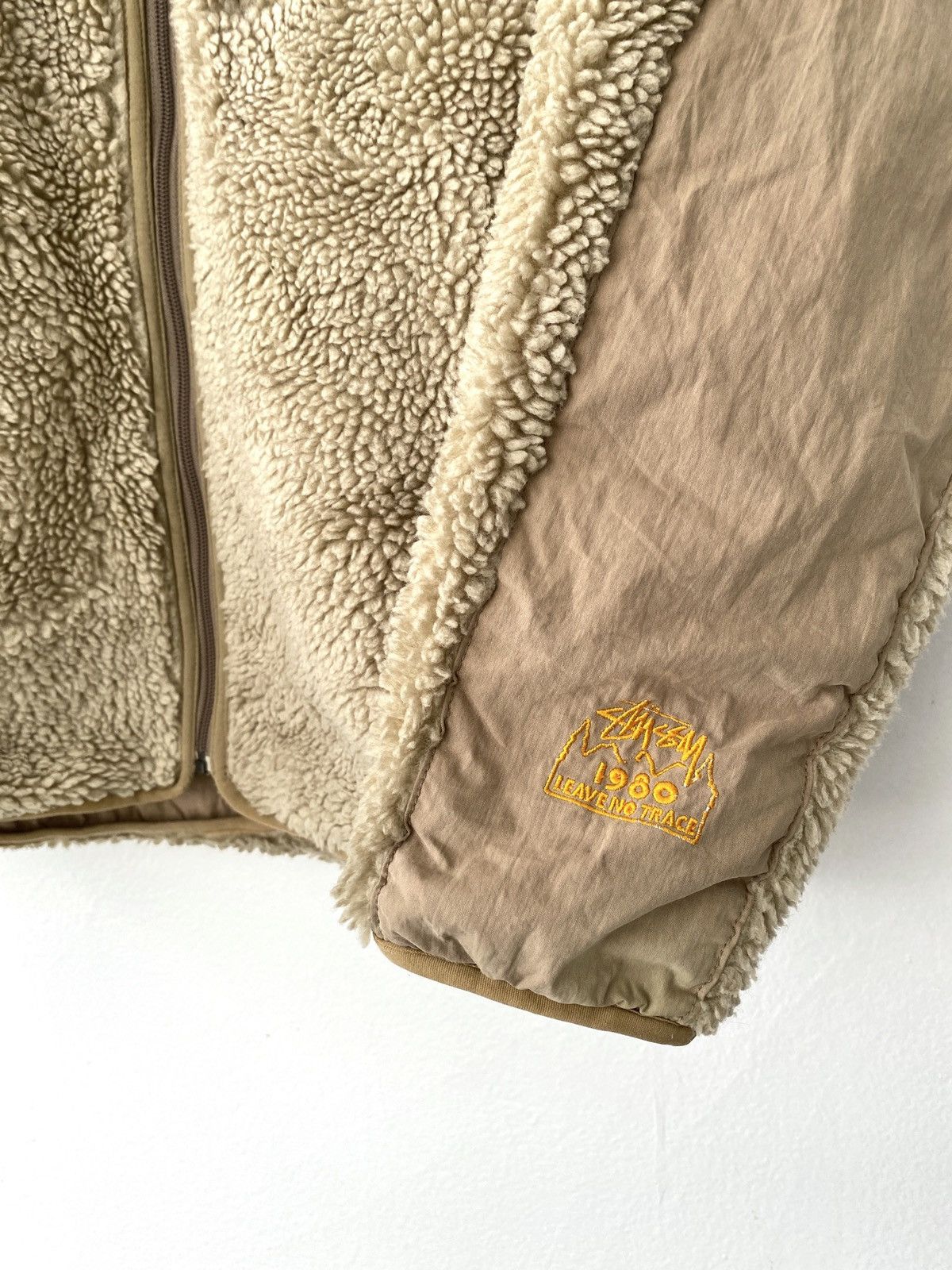 Stussy Stussy Rhythm Hoodie Deep Pile Reversible Sherpa Jacket Size US M / EU 48-50 / 2 - 2 Thumbnail