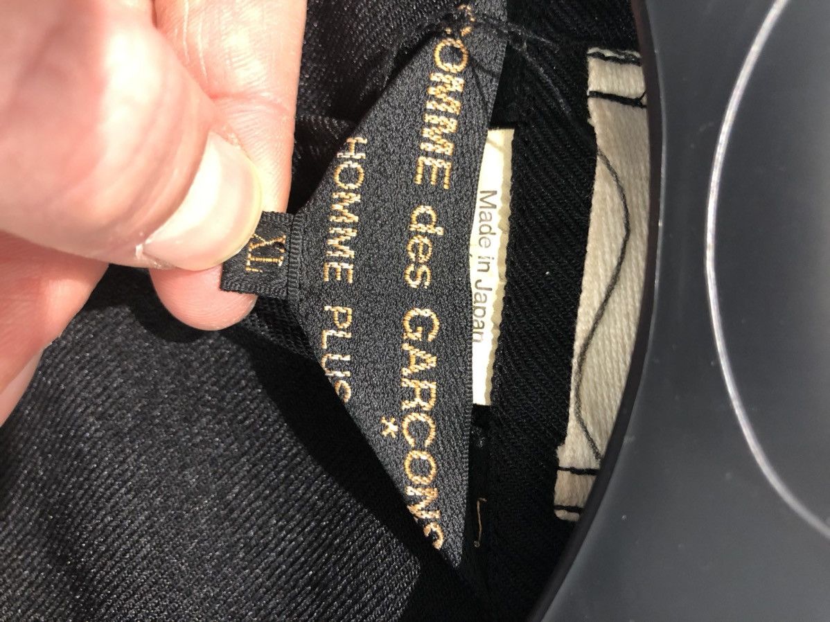 Comme des Garcons Homme Plus Black Blazer with Cut Details Size 54R - 5 Thumbnail