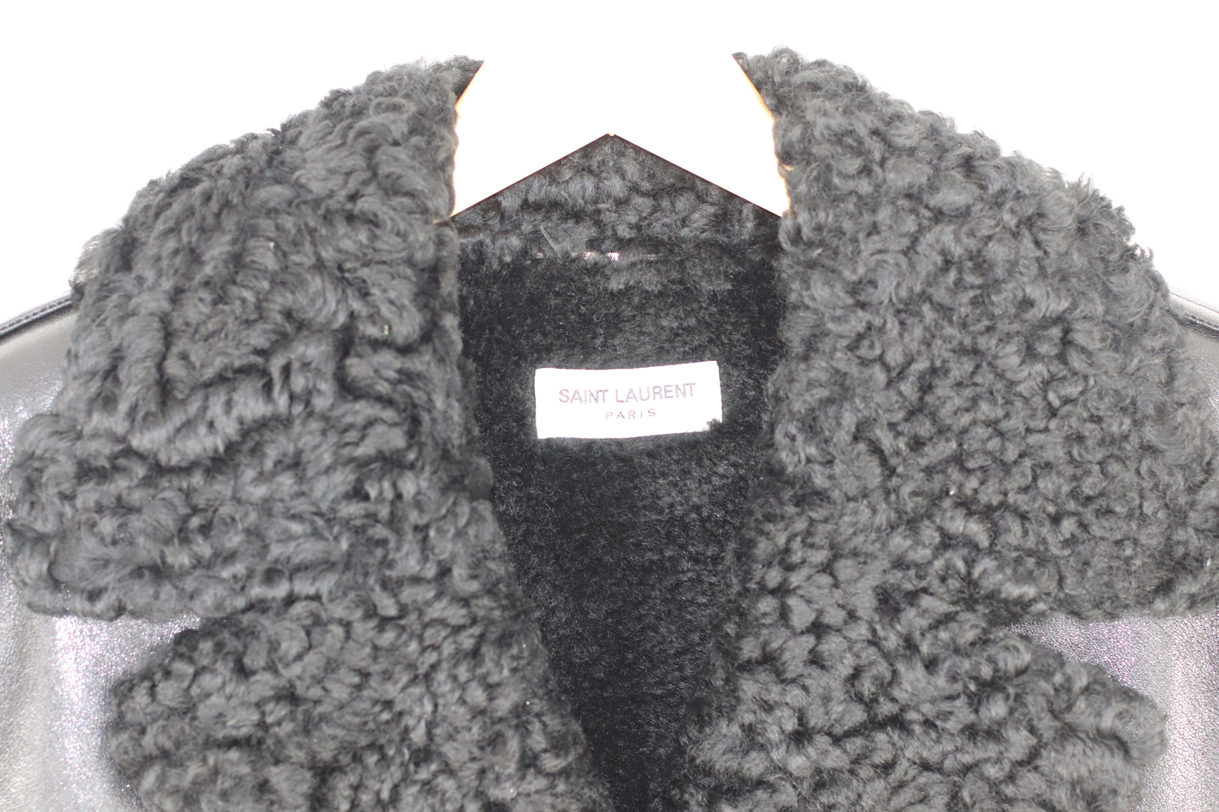 Saint Laurent Paris Shearling Leather Jacket Size US S / EU 44-46 / 1 - 3 Thumbnail